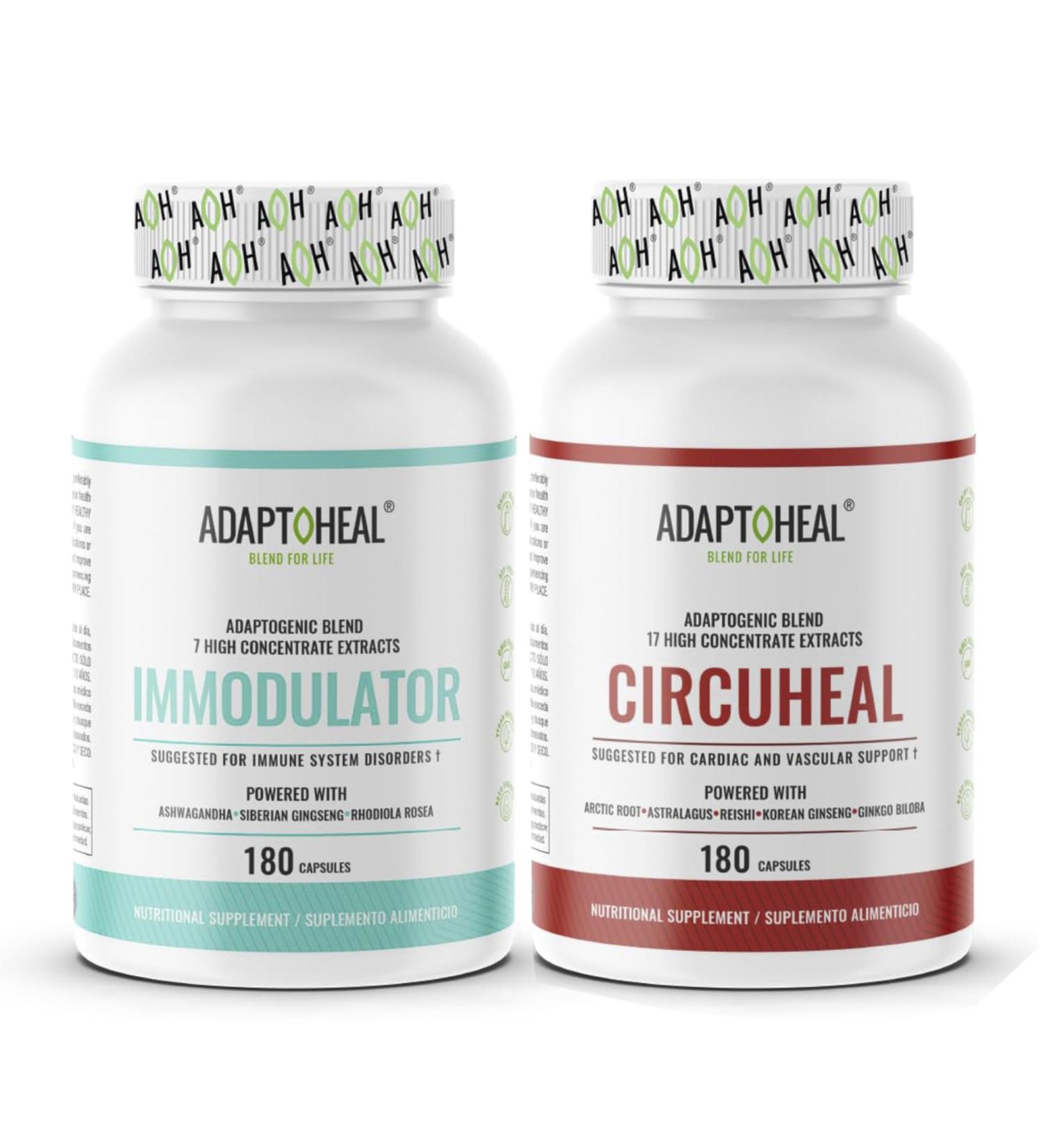 ADAPTOHEAL Immodulator + Circuheal Adaptogen Blend (180 Capsules ea.) - Buy Online on GoSupps.com