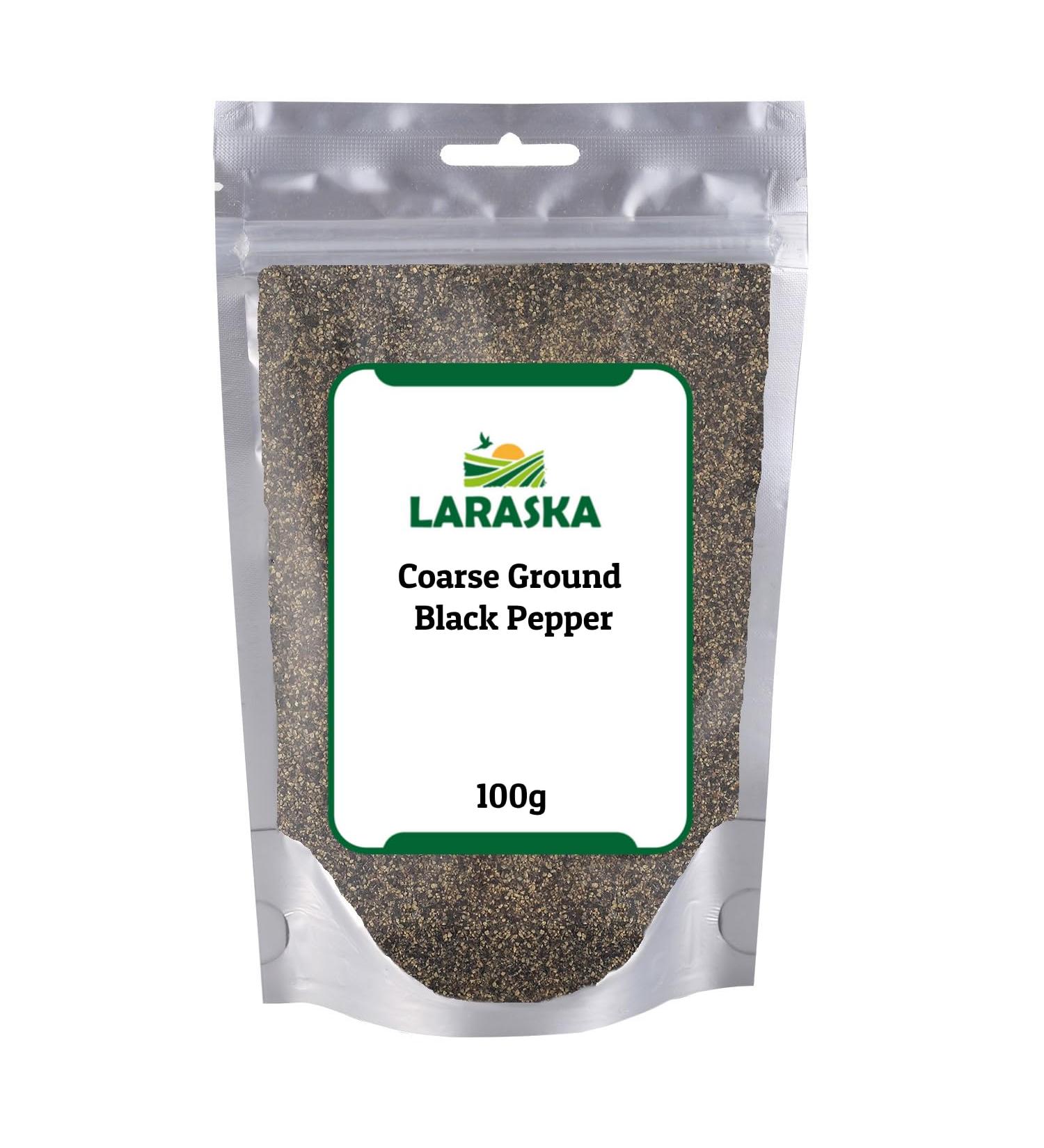 Cracked Black Pepper (Coarse Ground) 100g by Laraska