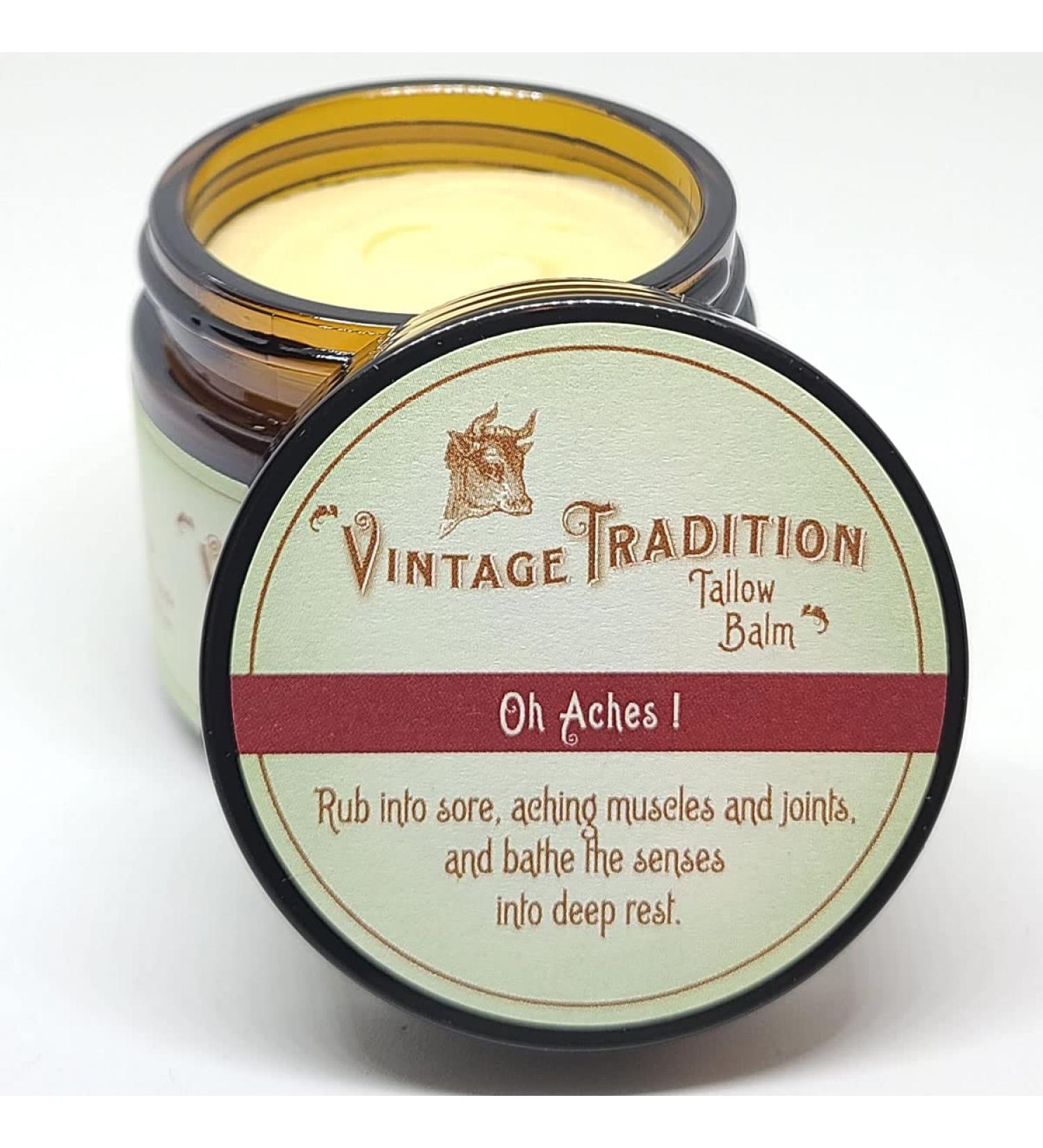 Vintage Tradition Tallow Balm for Joint and Muscle Health - 2 Fl. Oz - Buy Online on GoSupps.com
