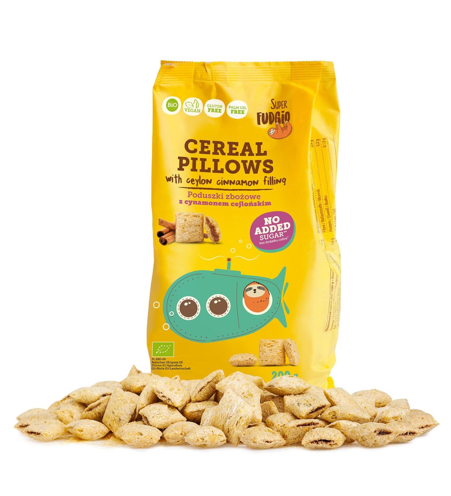  SUPER FUDGiO SUPER FUDGiO Organic Vegan Breakfast Cereal Gluten-Free Sugar-Free and Palm Oil-Free with Cinnamon and Ceylon Filling Cream 200g - Buy Online on GoSupps.com