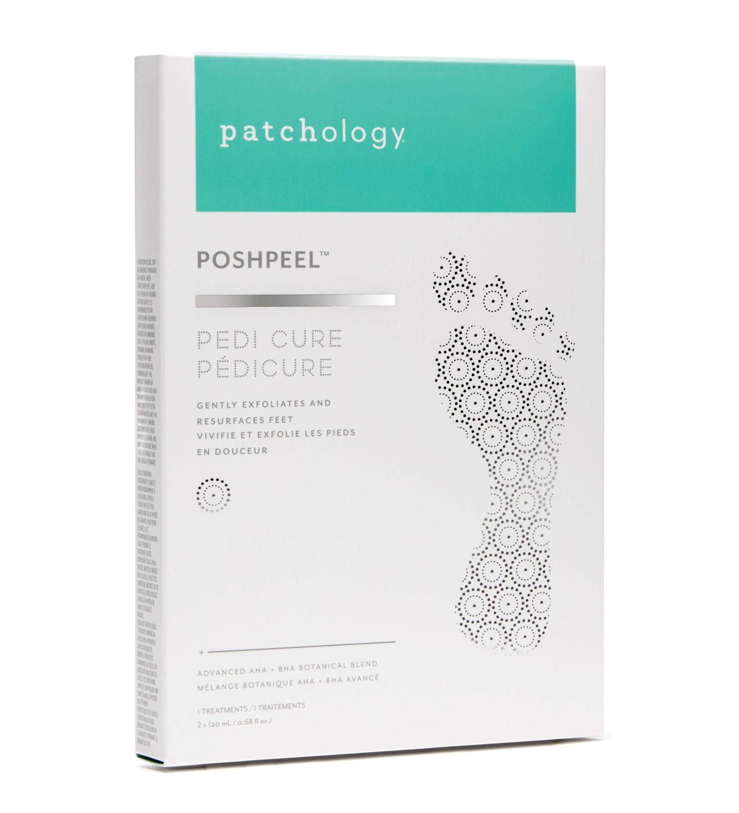 Patchology PoshPeel Pedi Cure XL - Intensive Foot Peel Mask for Calloused Feet - Deep Exfoliation Treatment for Dry Cracked Skin - Achieve Baby-soft Renewed Feet - Buy Online on GoSupps.com
