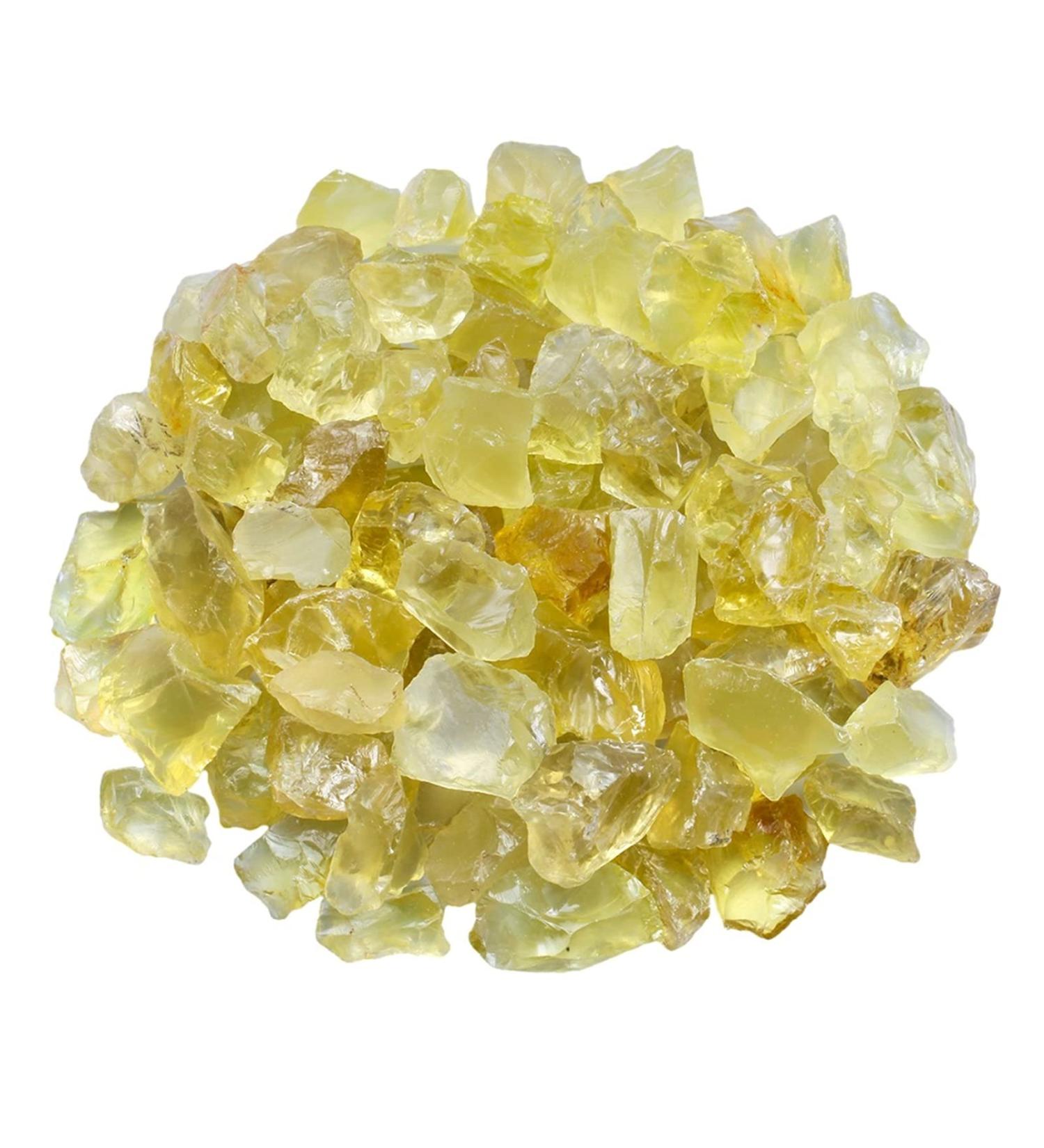 Natural Crystal Rough Natural Crystal Rough 1LB Yellow Crystal Quartz Raw Rough Stones for Tumbles Cabbing Wire Packaging Reiki Wicca