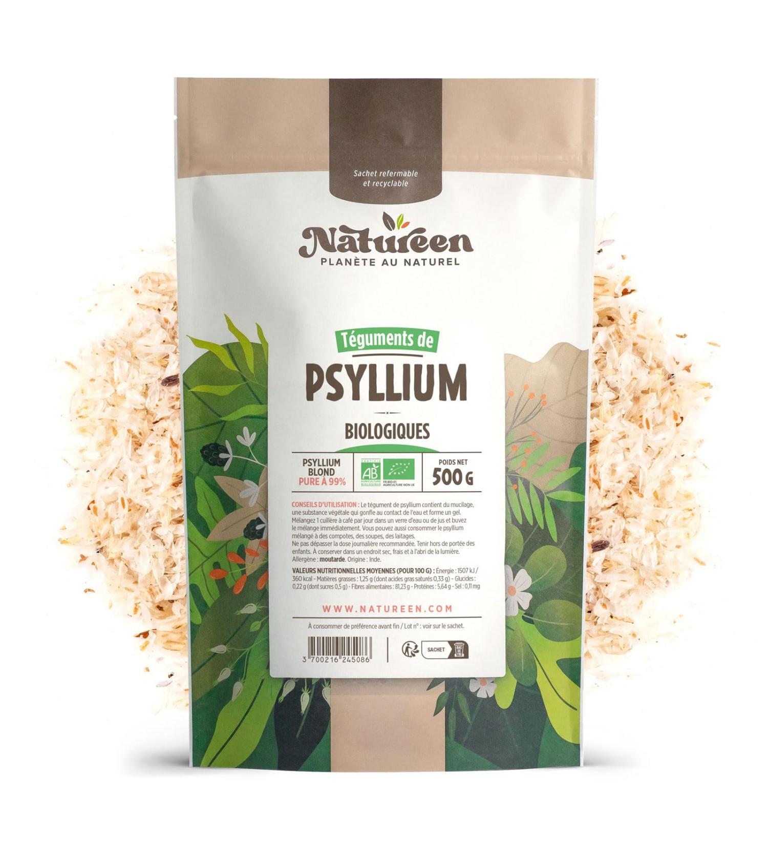 Plan te au Naturel Organic Psyllium (husks) - 500 g