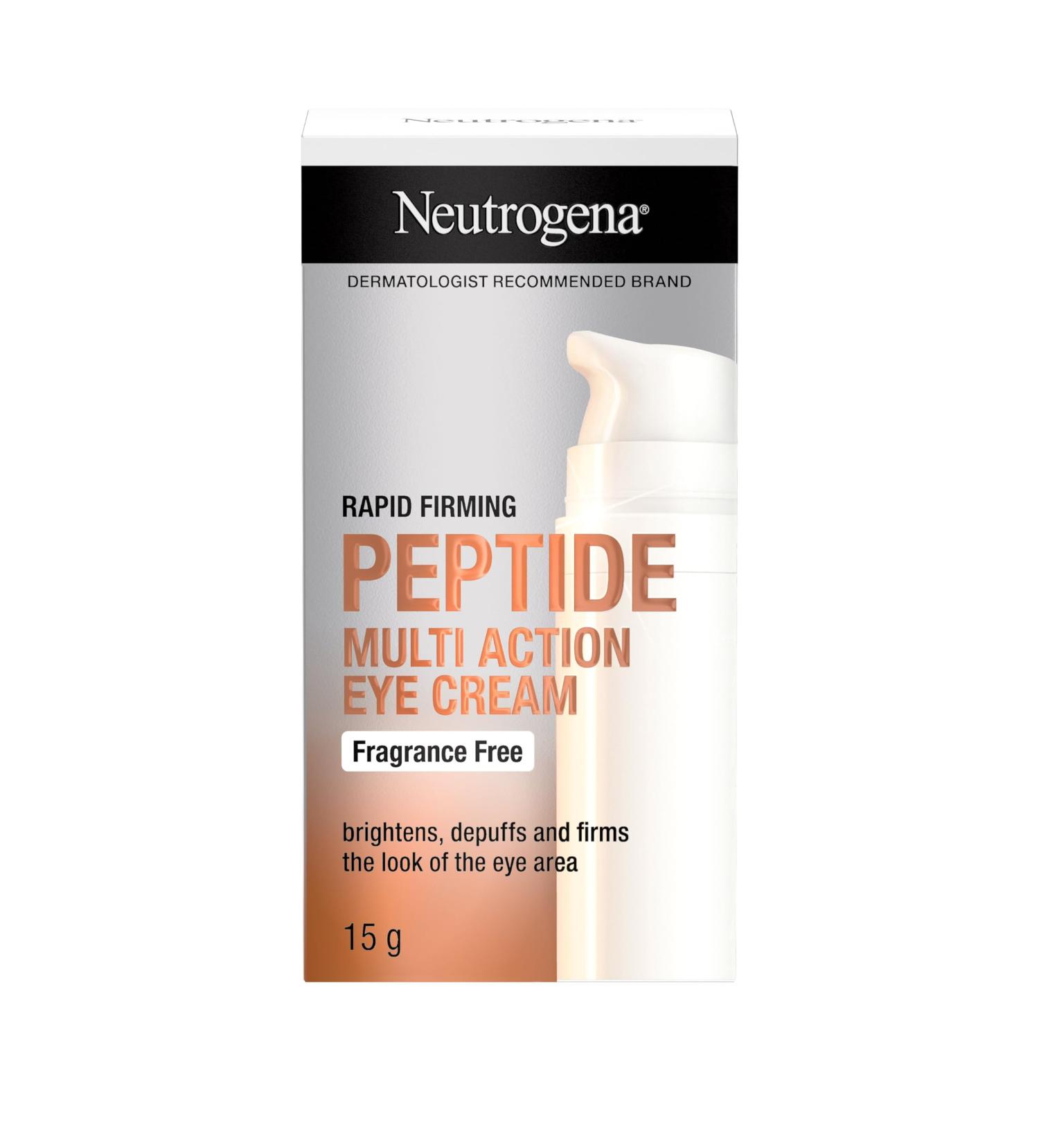 Neutrogena Rapid Firming Peptide Multi Action Eye Cream - Peptides - Dark Circles Firm Skin Puffy Eyes - 15 grams - Buy Online on GoSupps.com