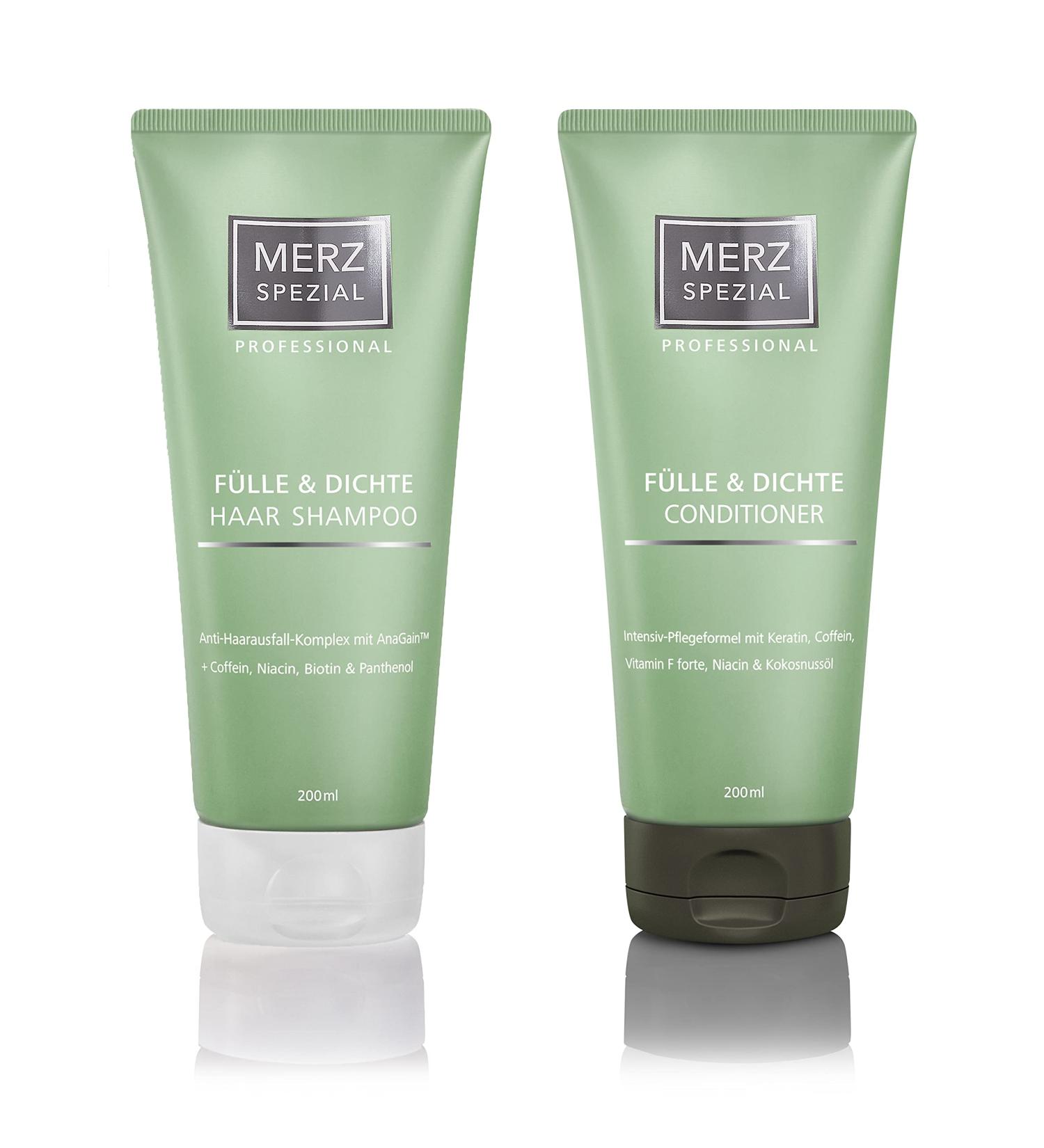 Merz Consumer Care Merz Spezial Professional Set hair shampoo and conditioner for more hair growth and less hair breakage with keratin and caffeine - Buy Online on GoSupps.com