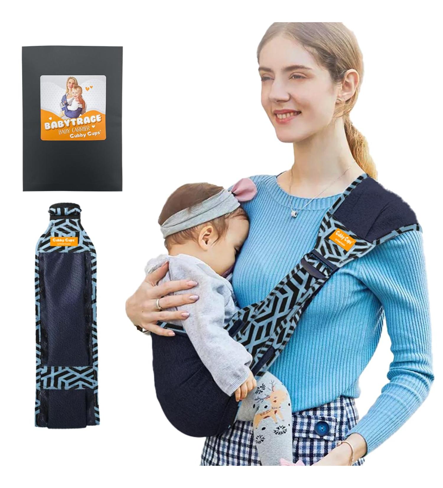 Gubby GuPs Ergonomic Baby Carrier V1.0 - Quick Inserts Hip Seat Design Ideal for Newborns & Toddlers up to 15kg - Dark Blue | Family-land.de  - Buy Online on GoSupps.com