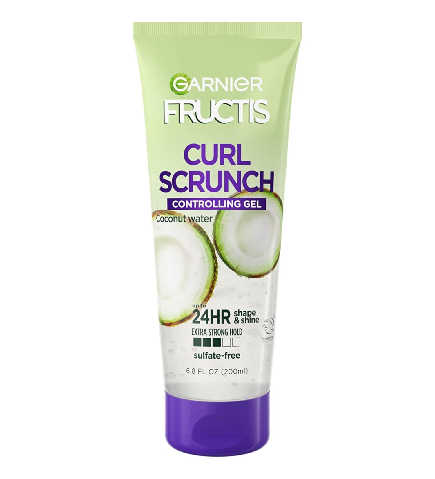 Garnier Fructis Style Curl Scrunch Controlling Gel 6.8 oz - Define Curls Frizz Control & Long-Lasting Hold | International Shipping Available - Buy Online on GoSupps.com