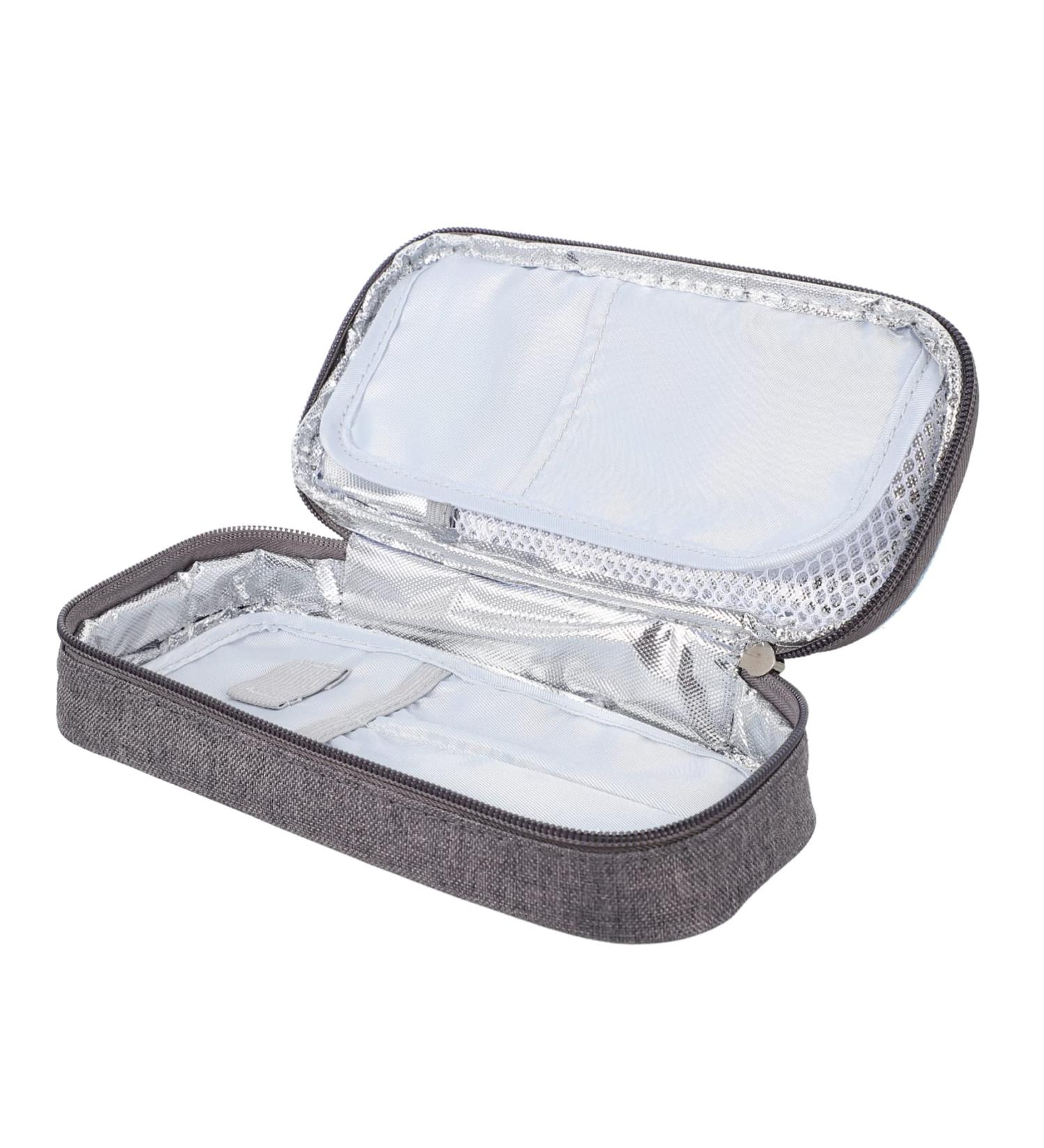 Portable Insulin Cooler Bag - Blue Travel Pouch 21x4.5x10cm - Buy Online on GoSupps.com