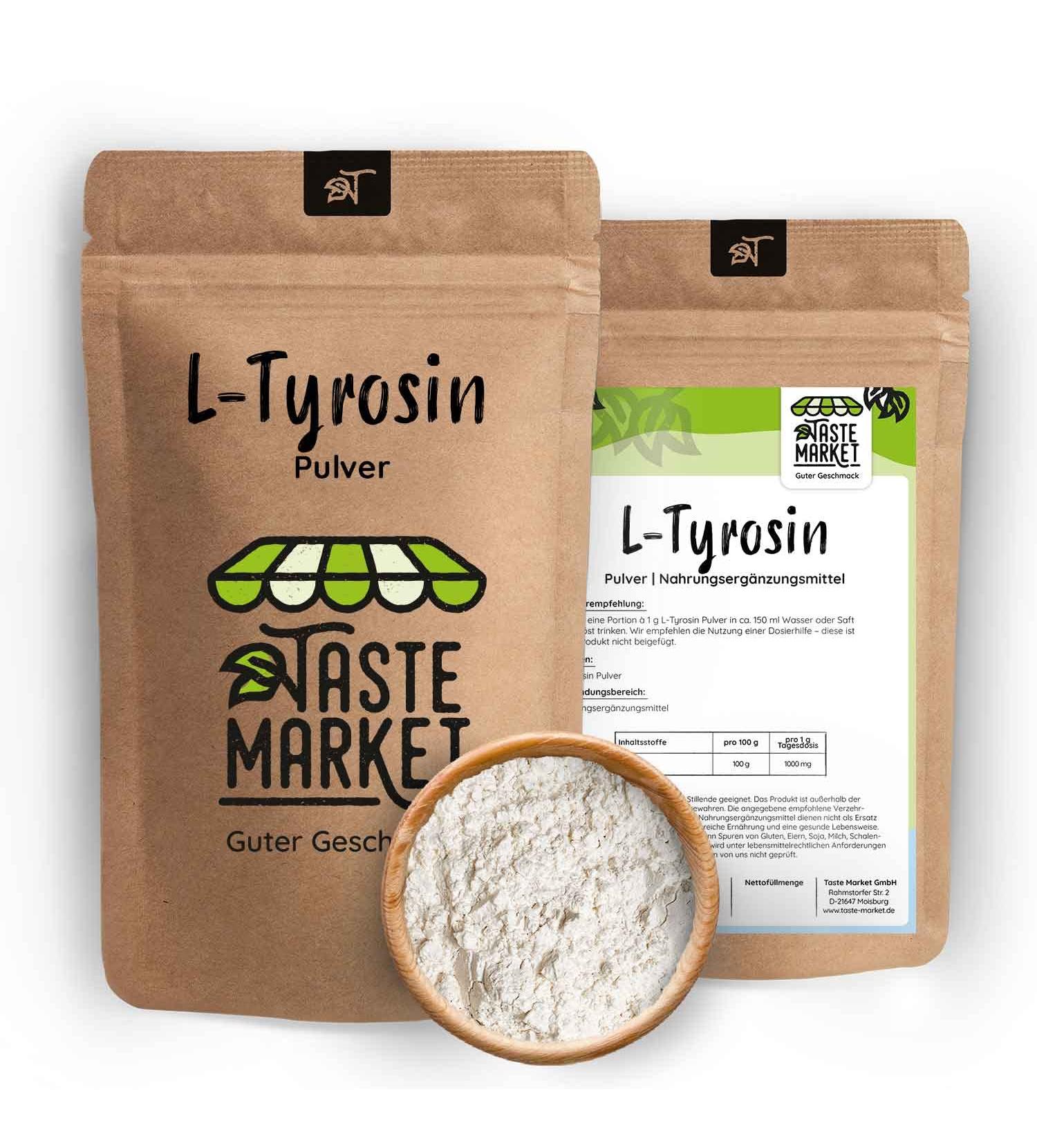 500g L-Tyrosine Powder | Pure Amino Acid Supplement for Energy & Focus | Best Dietary Supplement - Buy Online on GoSupps.com