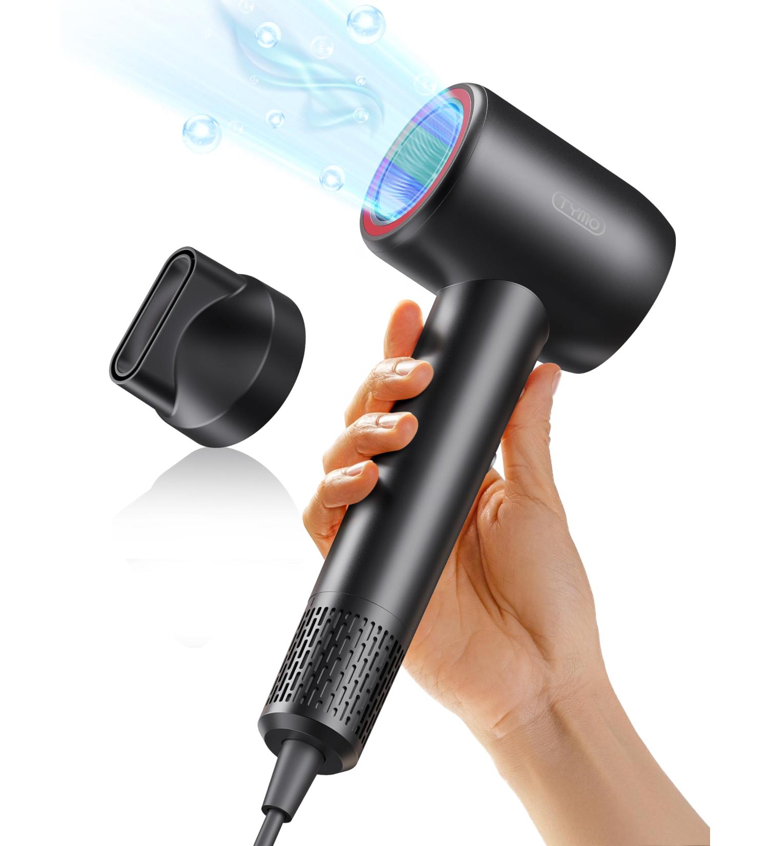 TYMO Portable Hair Dryer - Lightweight Ionic Blow Dryer for 5X Faster Drying & Shinier Hair | Travel-Friendly 4 Temps & 2 Speeds Quiet for Women - Buy Online on GoSupps.com