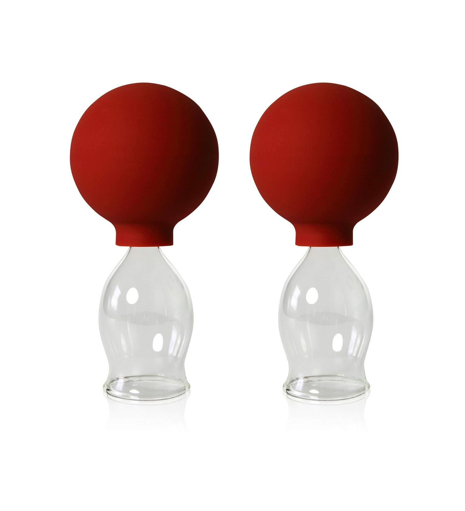 Buy Lauschaer Glass Cupping Glasses (2 Pieces 30mm) for Professional Fireless Cupping Therapy - International Shipping Available - Buy Online on GoSupps.com
