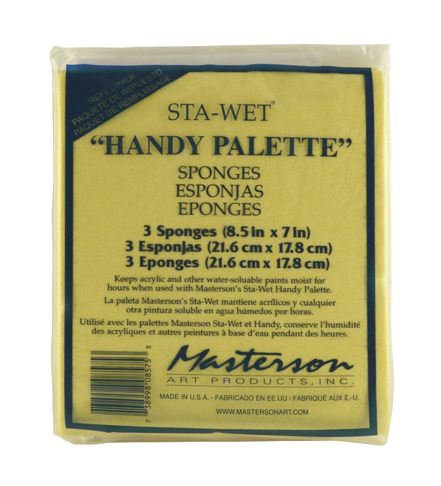 Masterson Sta-Wet Handy Palette, 3 Pack 1