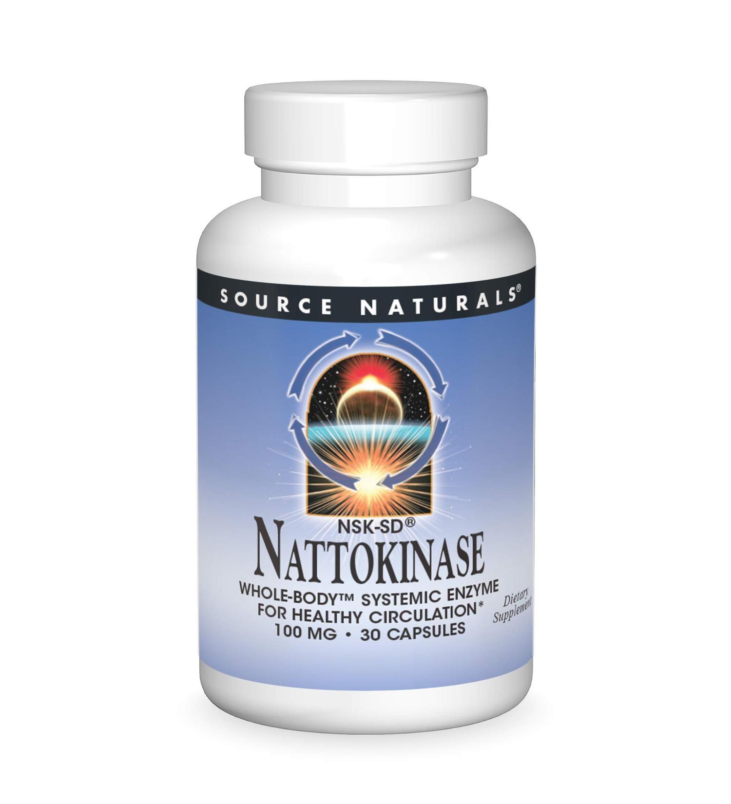 Source Naturals NSK-SD Nattokinase 100 mg - 30 Capsules for Heart Health - Buy Online on GoSupps.com