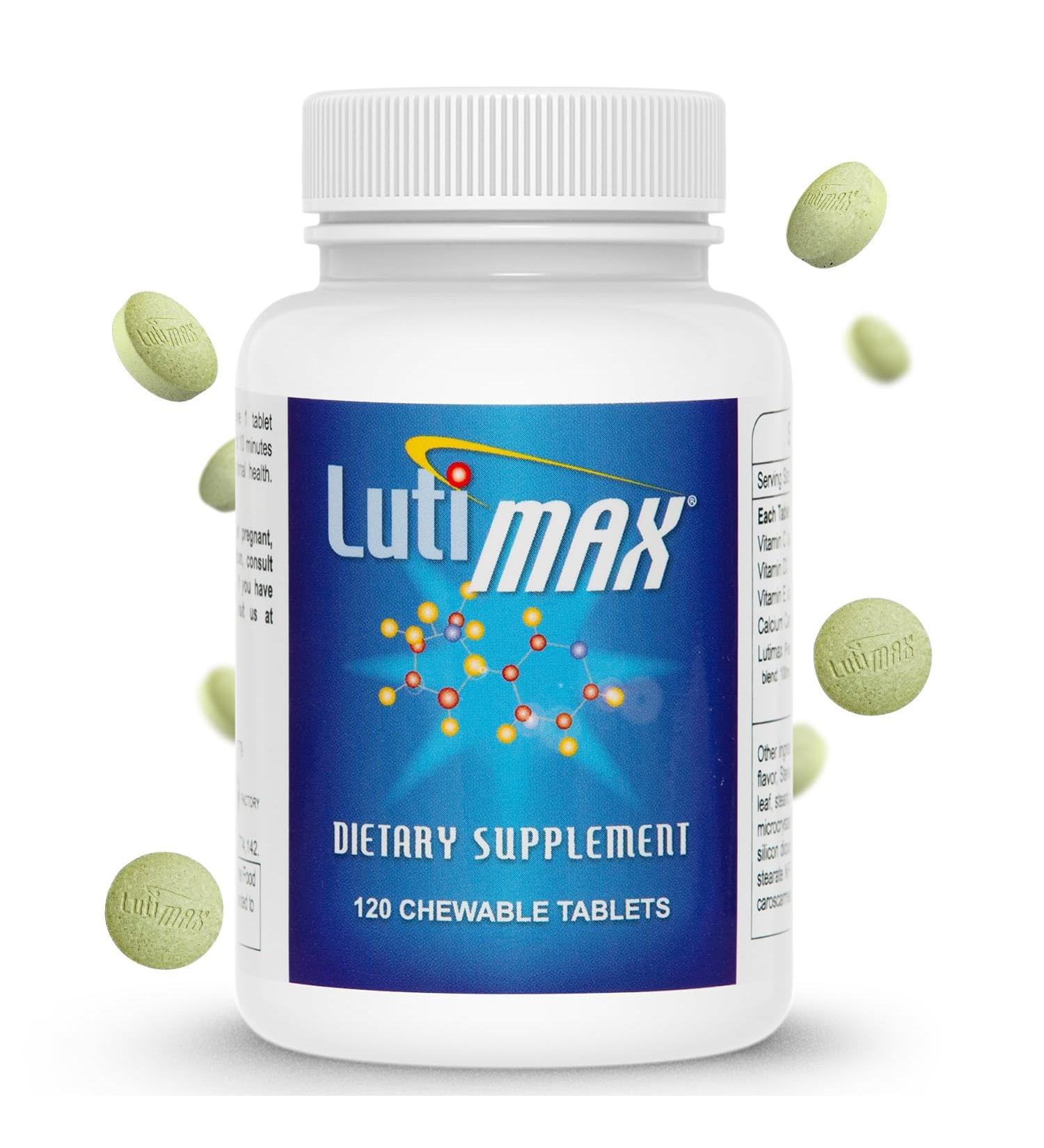 Lutimax Luteolin Complex - Immune Support & Brain Supplement | Antioxidants with Vitamin C D E for Joint & Muscle Health - 120 Tablets - Buy Online on GoSupps.com