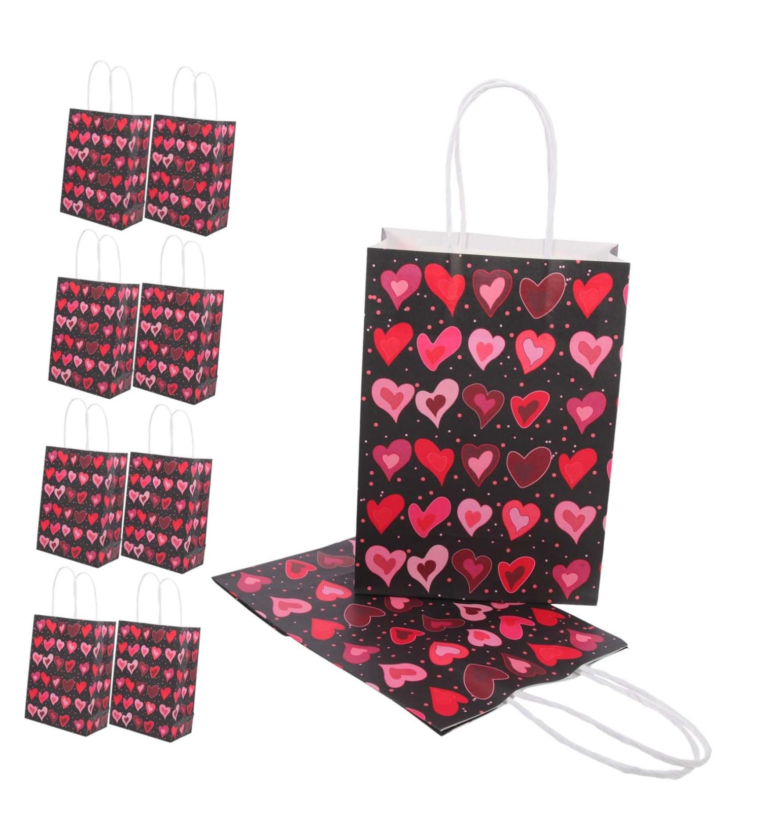 BUTIFULSIC 10pcs Valentine's Day Tote Paper Tote Bag Tote Bags for Kids Goodie Bags for Kids Festival Bags Paper Candy Pouch Bags for Girls Valentines Goodie Bags Storage Bags Fine 1 count (Pack of 1) As Shown 2 - Buy Online on GoSupps.com