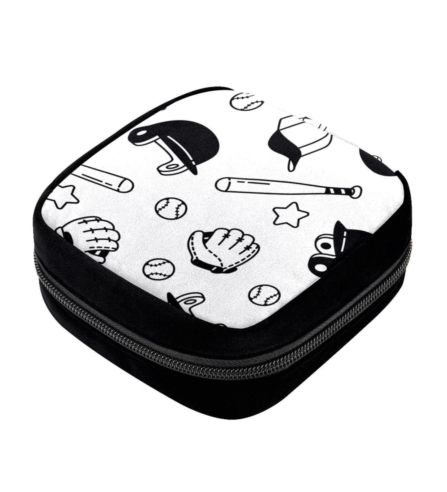GIAPB Period Bag - Sanitary Napkin Storage & Makeup Pouch - Baseball and Helmet Color - Buy Online on GoSupps.com