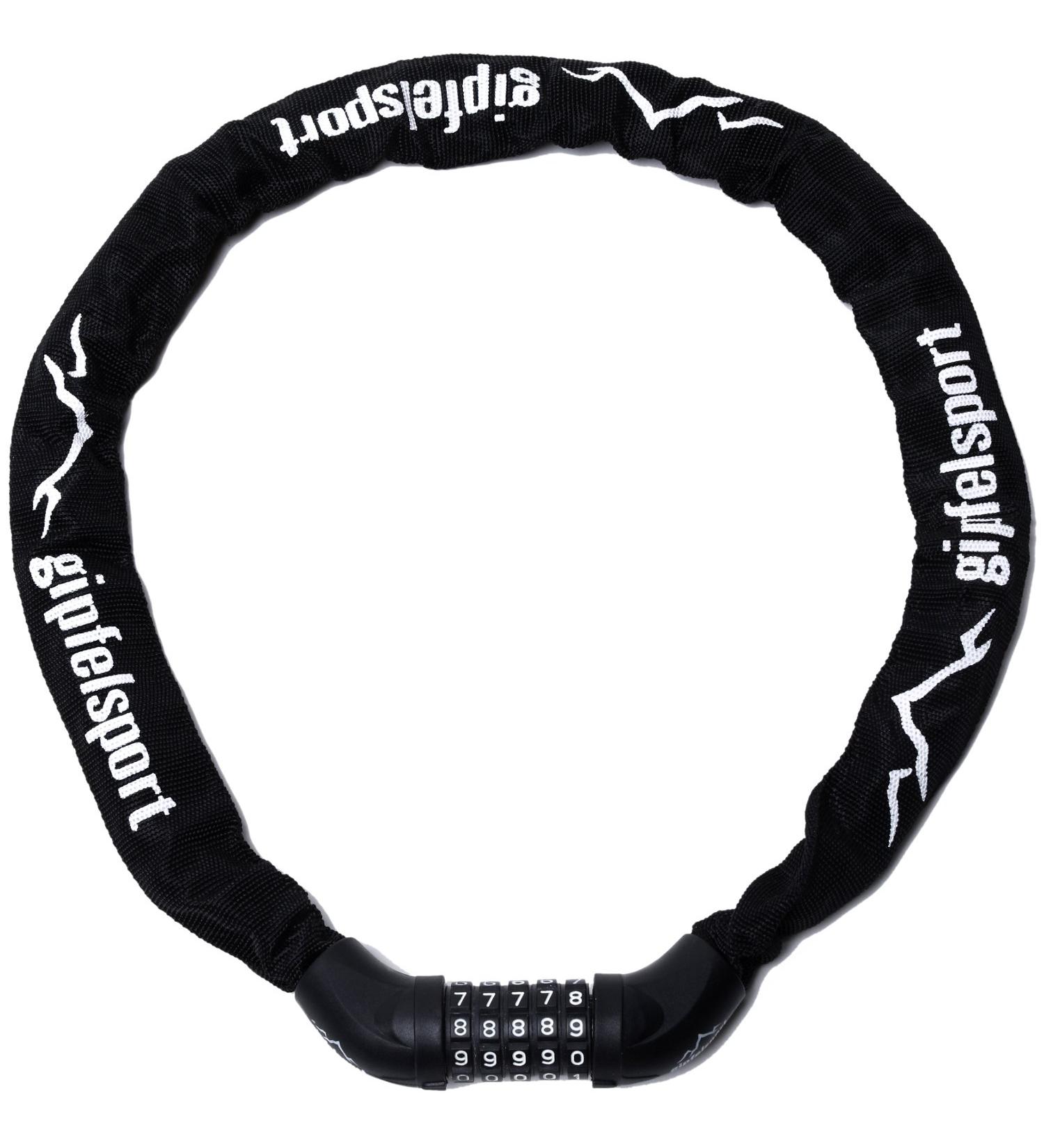 Gipfelsport Bicycle Lock - Secure Chain Lock with Combination for Kids & Adults - Black | International Shipping Available - Buy Online on GoSupps.com