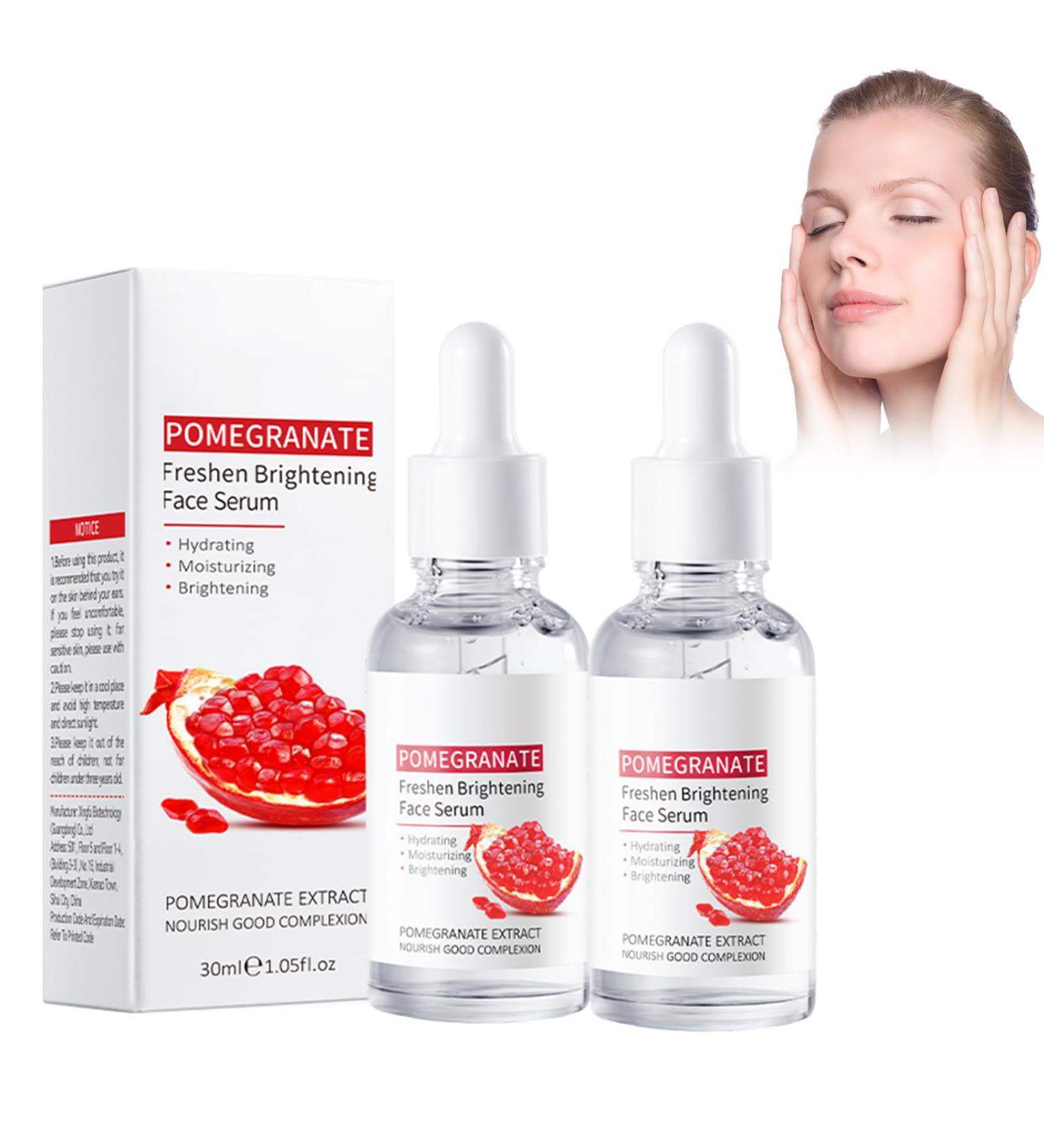 2PCS Essence contenant l'extrait de grenade S rum au Collag ne pour le Visage Essence Hydratante Pour Le Visage Essence Nourrissante Hydratante Soin Anti- ge Essence R paratrice - Buy Online on GoSupps.com