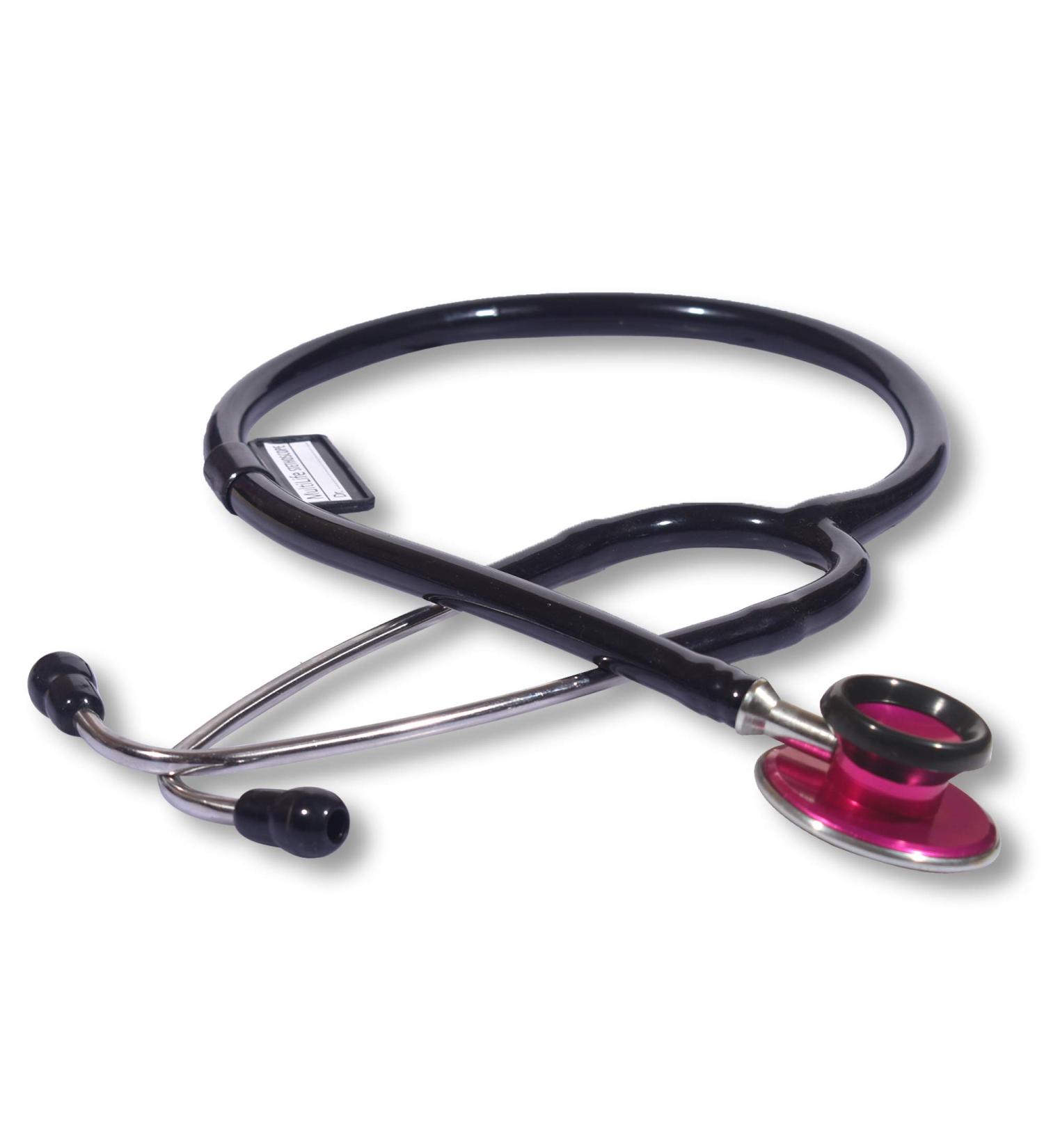 Buy Acoustic Stethoscope for Doctors & Medical Students - Lightweight Flexible Tube Soft Ear Knobs (Black) - International Shipping - Buy Online on GoSupps.com