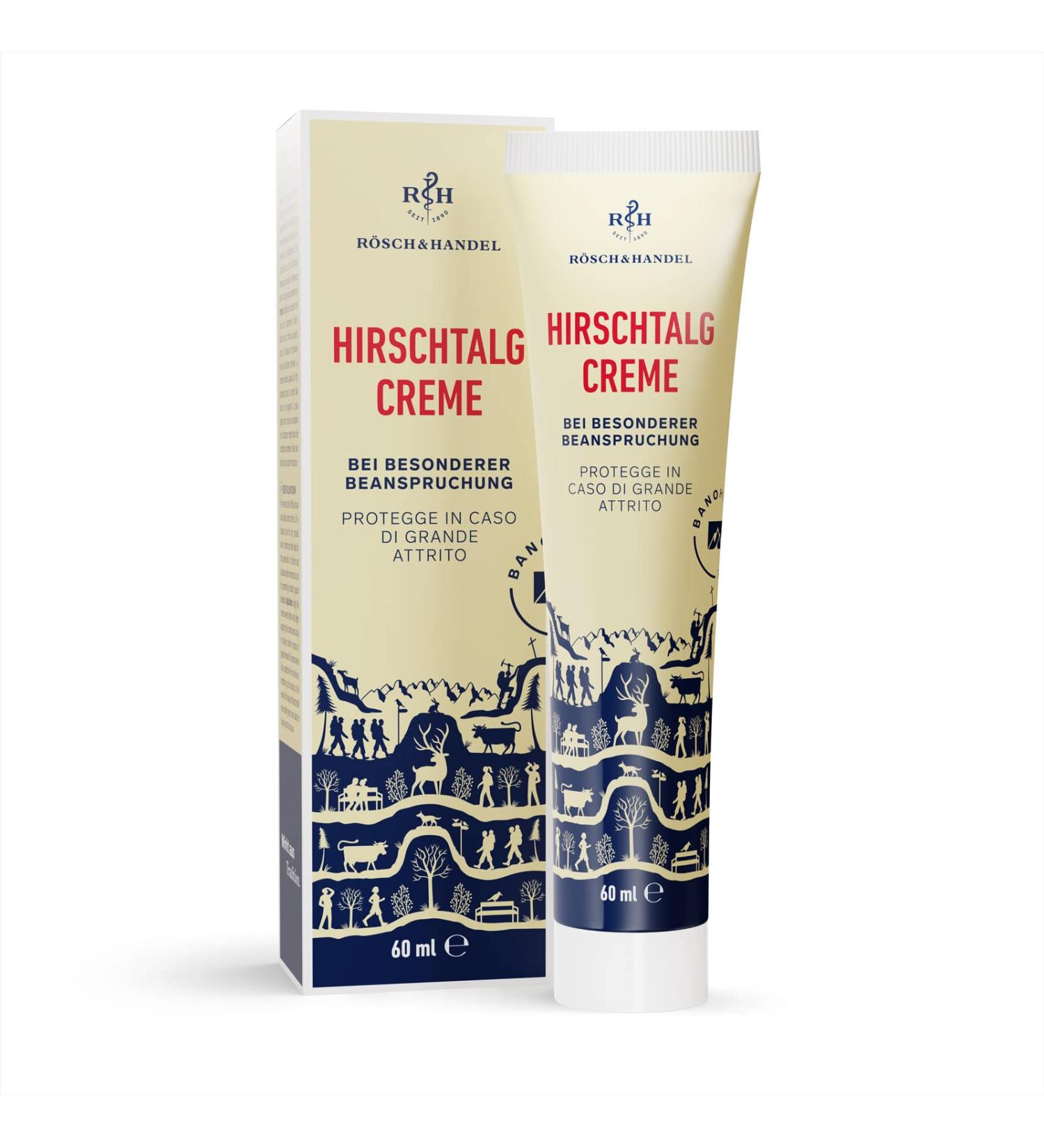 Hirschtalg Creme R sch 60ml | Traditional Hand & Foot Cream | Prevent Blister & Corn Formation - International Shipping Available - Buy Online on GoSupps.com