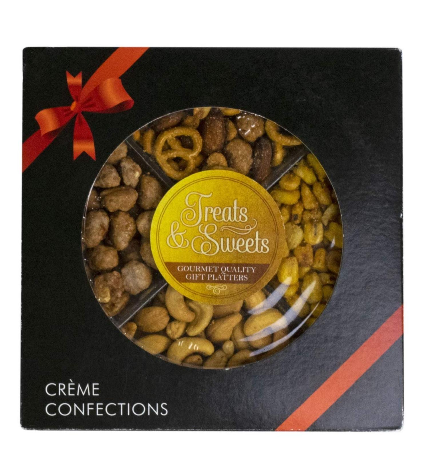 Nut Gift Platter Tray - Healthy Variety of Sweet and Salty Roasted Nuts Care Package, Perfect Birthday Assortment for Families, Office, and Home - Kosher Snack Box - Buy Online on GoSupps.com