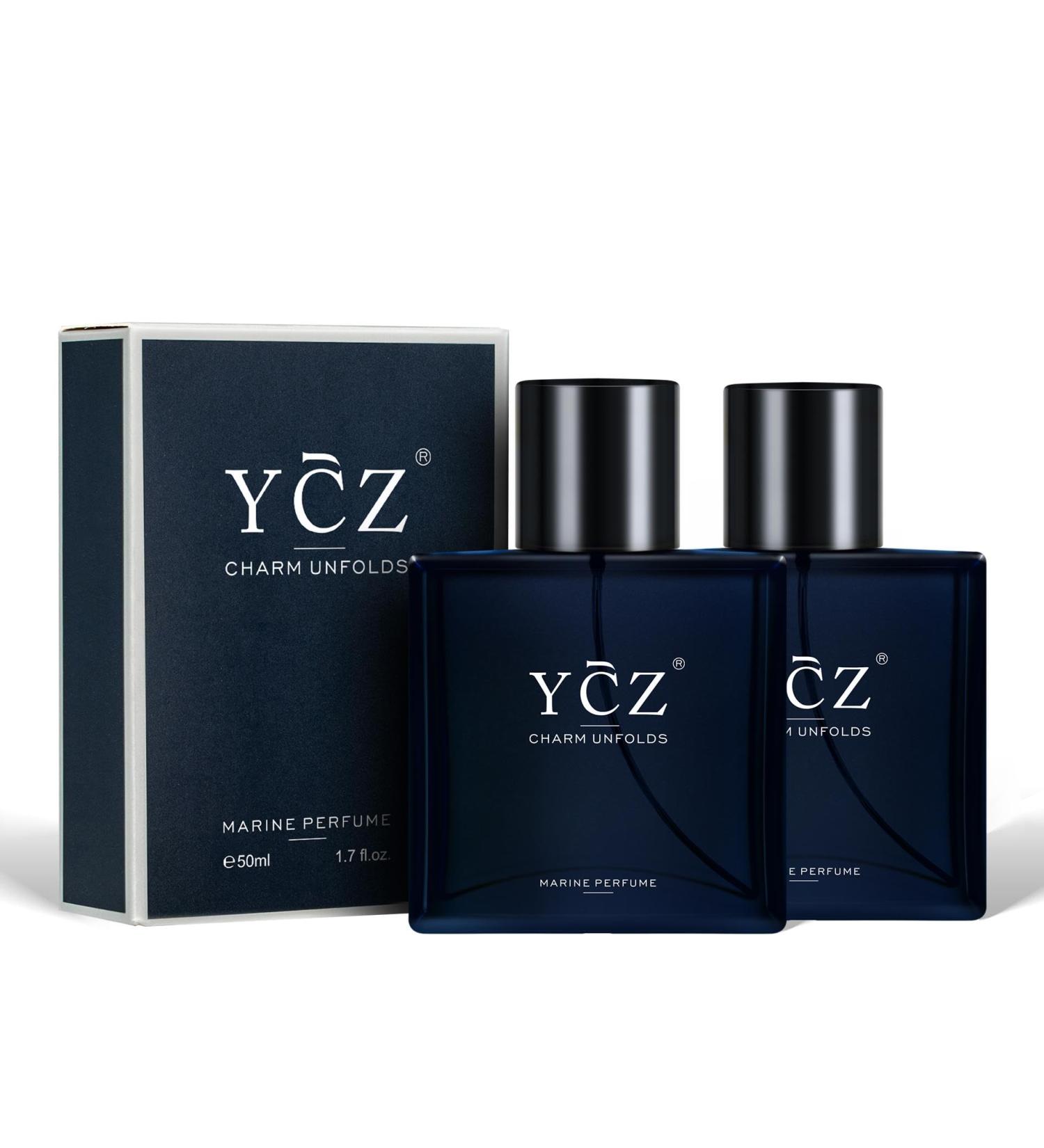 Ycz Charm Unfolds Marine Perfume for Men 1.7 oz. Long Lasting Eau De Parfum Cologne For Men Oriental Woody Fragrance - Ideal Special Occasions Making it the Ideal gentlemen s Gift (2-Pack). - Buy Online on GoSupps.com
