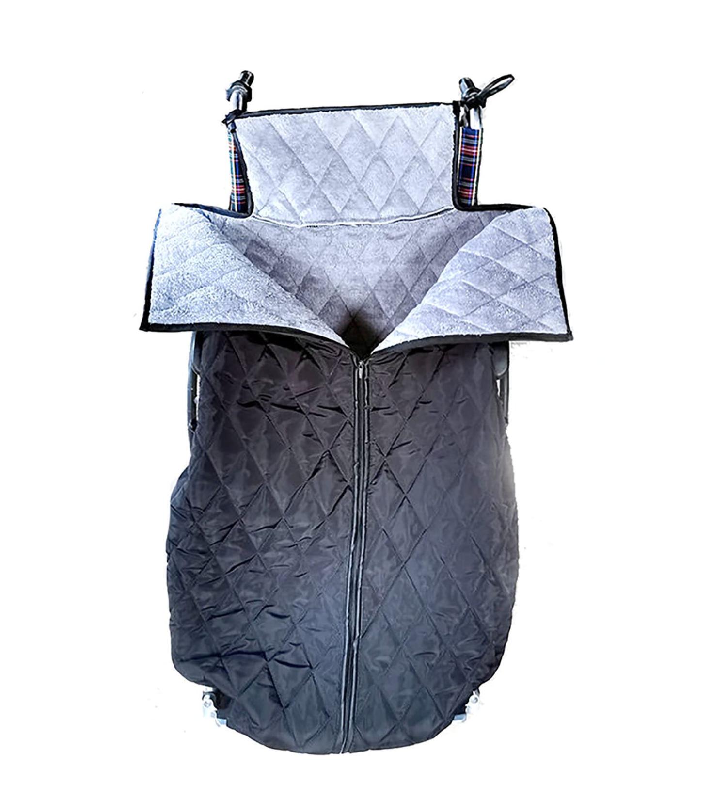 Plush Wheelchair Warm Blanket Cozy Cover Winter Windproof with Zipper and Villus Cushions Universal Legs/Feet for Wheelchairs Senior Black - Buy Online on GoSupps.com