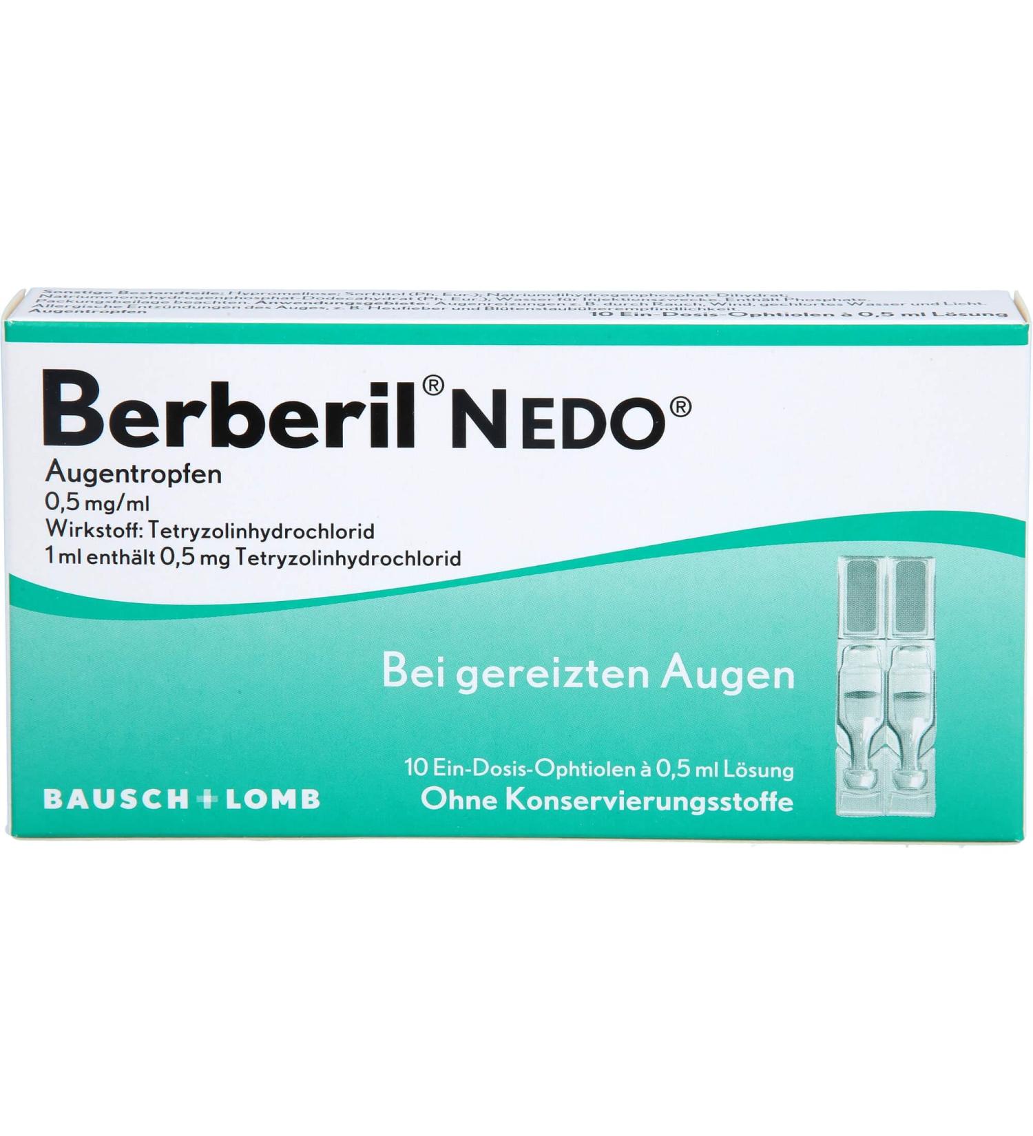 Buy Berberil N EDO Eye Drops 10x0.5ml - Fast International Shipping - Buy Online on GoSupps.com