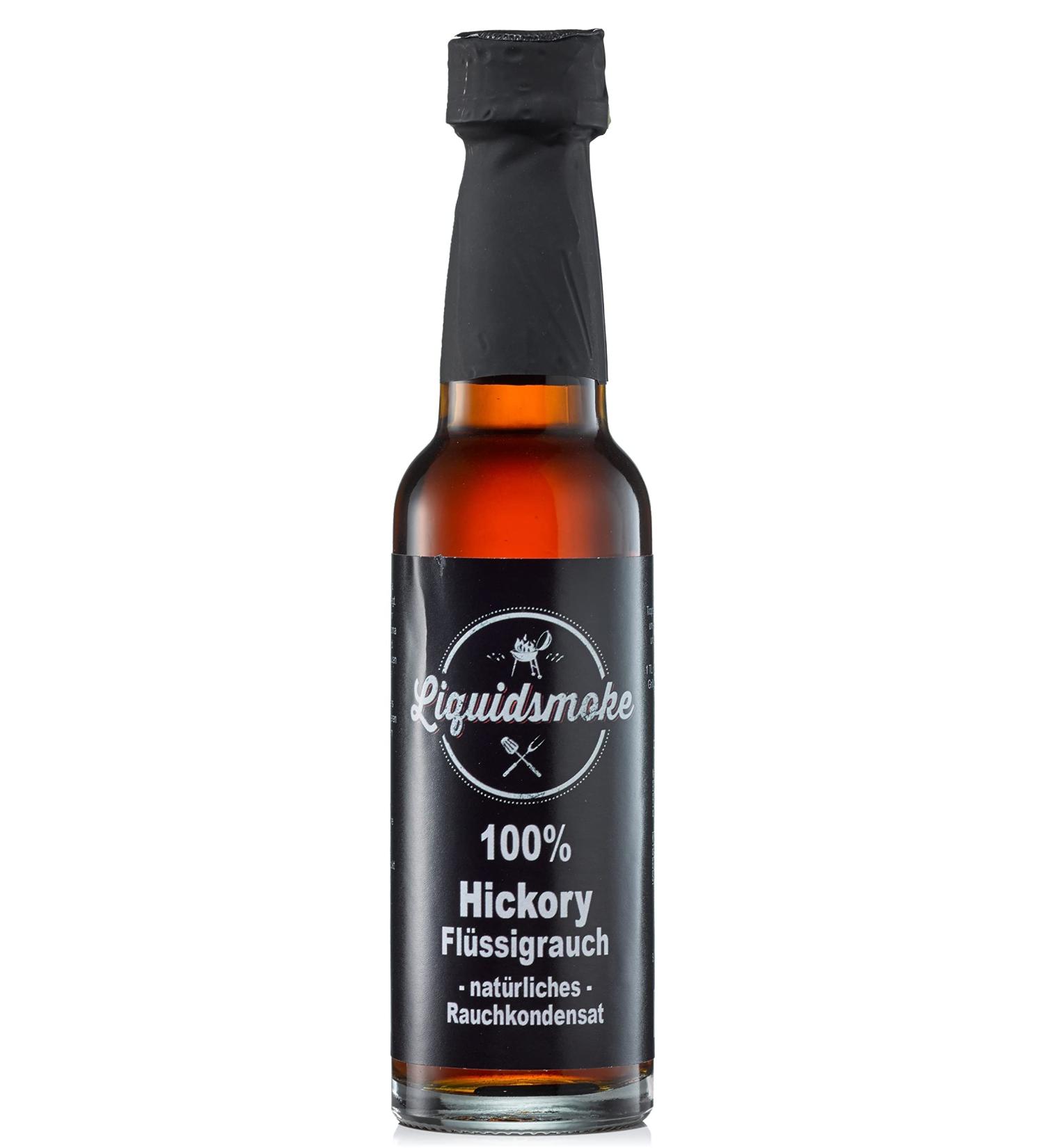 Liquid Smoke Hickory - Pure 100ml Vegan Flavoring | No Additives for BBQ & Cooking - Buy Online on GoSupps.com
