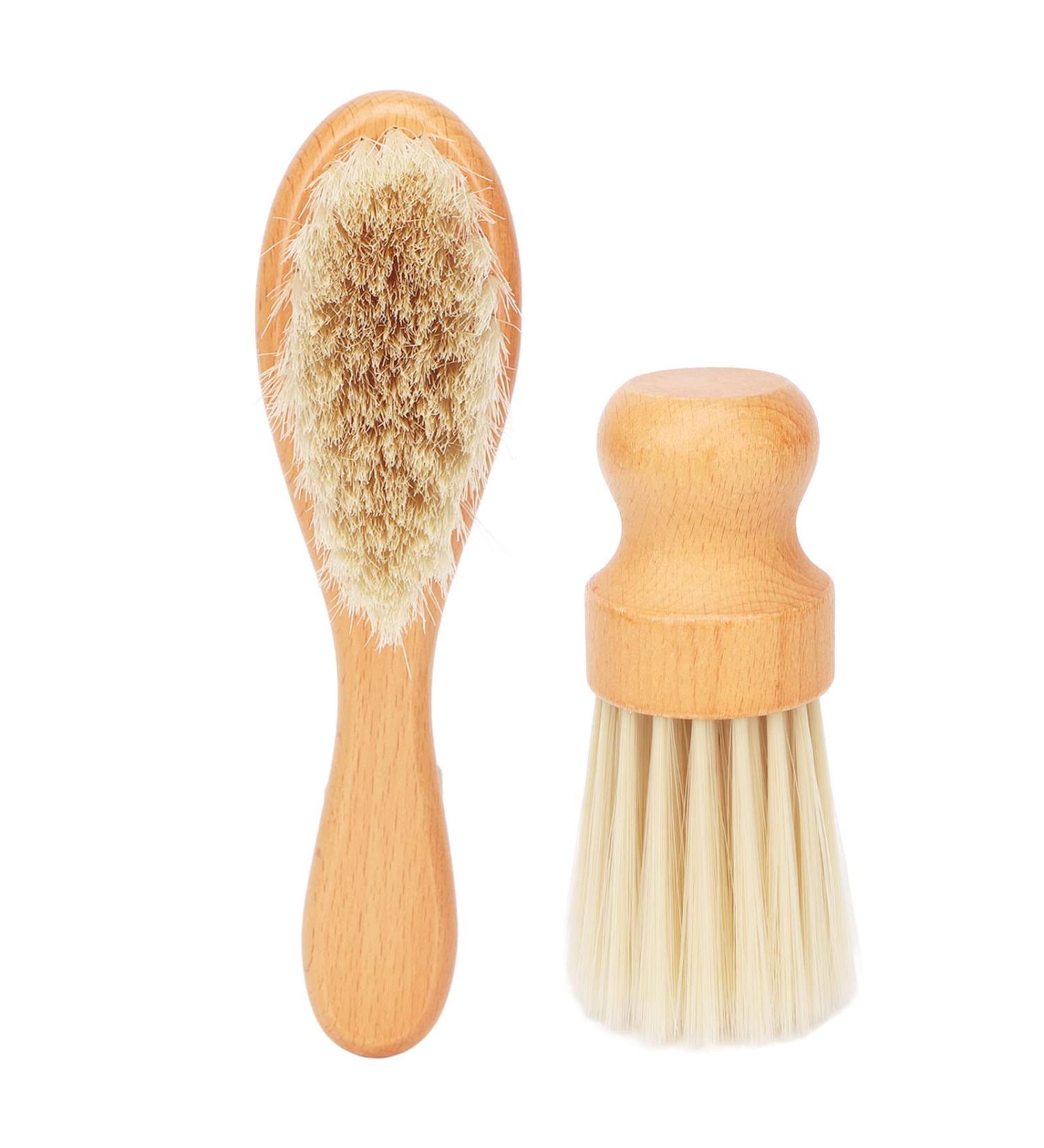 Professional Hairdresser Neck Dust Brush & Towel Set - Soft Durable Wooden Handle for Easy Hair Removal - Buy Online on GoSupps.com
