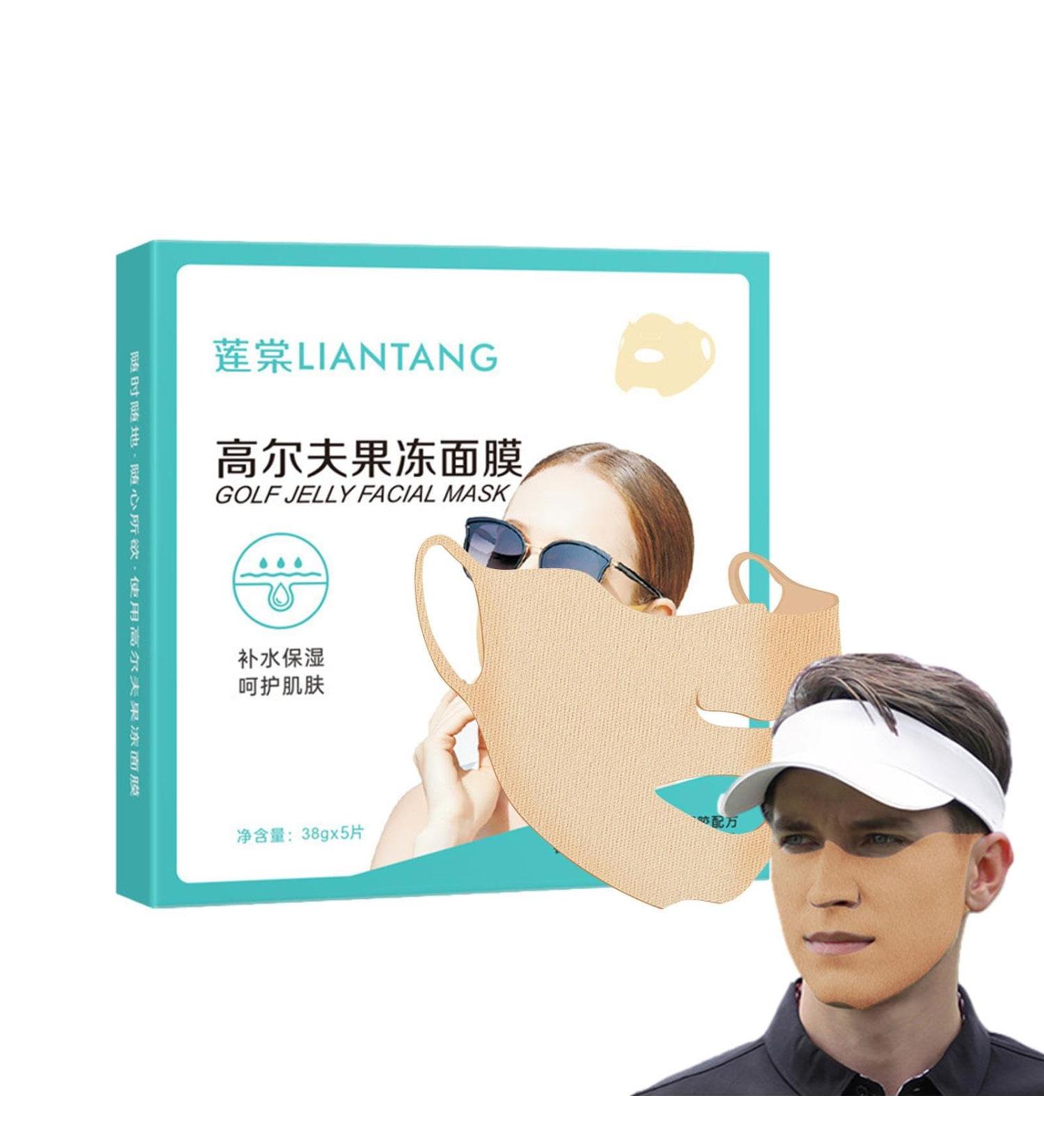 Kasmole Golf UV Facial Plaster | 5-Piece Jelly Face Mask | Sun Protection Cooling Patch for Golf & Outdoor Sports - Buy Online on GoSupps.com