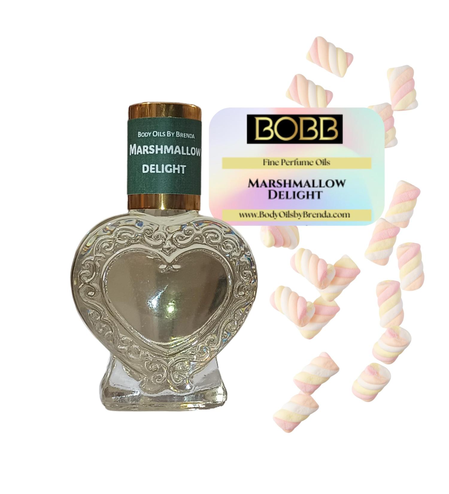 Body Oils by Brenda Marshmallow Delight Body Oil Gourmand Sweet Vanilla Aroma Amber Vanilla Fragrance Alcohol Free Perfume Keepsake Bottle (1/2 oz. Roll-On) - Buy Online on GoSupps.com