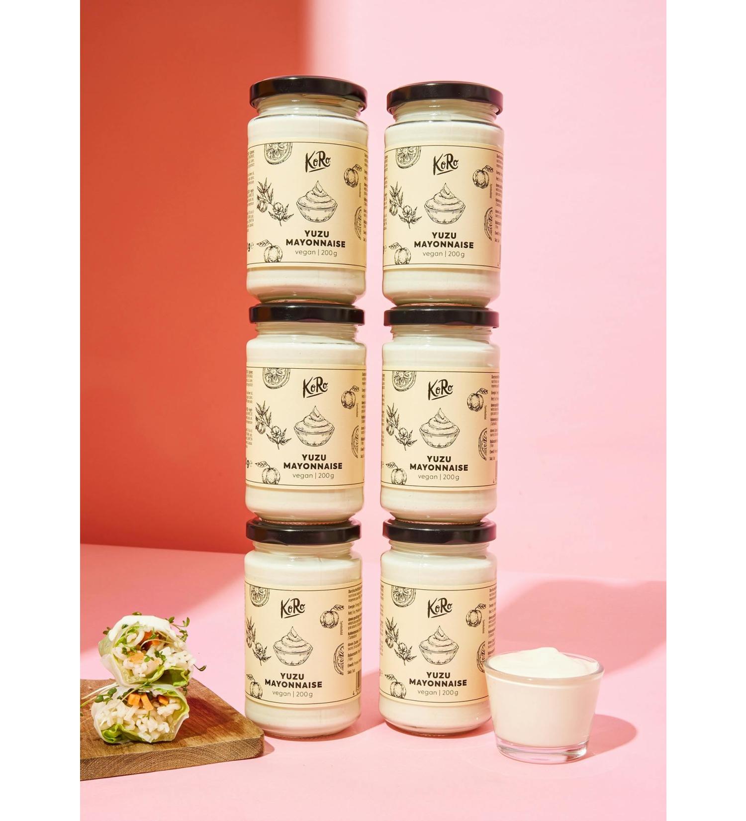  KoRo KoRo - Vegan Yuzu Mayonnaise 6 x 200g - Fresh and tangy taste - Aromatic touch for burgers fries and salads - Free from - Buy Online on GoSupps.com