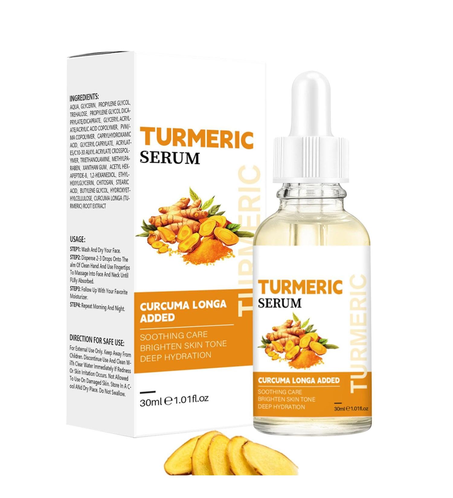  Ziennhu Turmeric Essence for Face | Natural Turmeric Facial Essence 30ml | Deep Moisturizer & Repair Dry & Rough Skin | Anti-Aging & Moisturizing Skincare | Quo Care - Buy Online on GoSupps.com