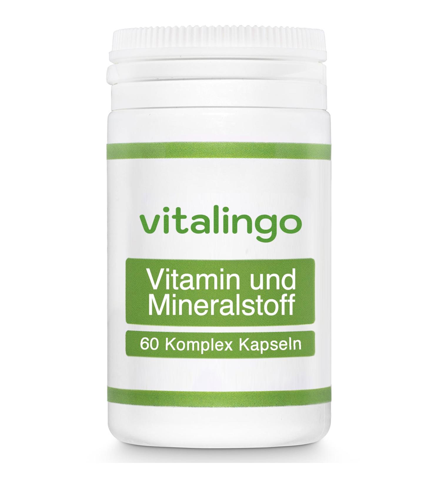 Vitamin and mineral complex - 60 capsules of 965mg each with AZ vitamins and minerals