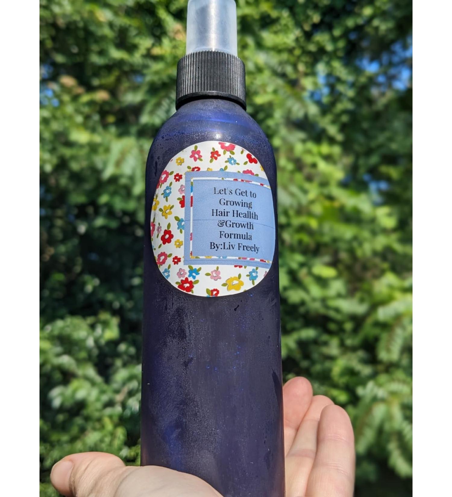 Organic Hair Growth Formula - Let s Get To Growing! Rose Water & Vitamin E Hair Mist for Long Strong Frizz-Free Hair by Liv Freely Organics - Buy Online on GoSupps.com