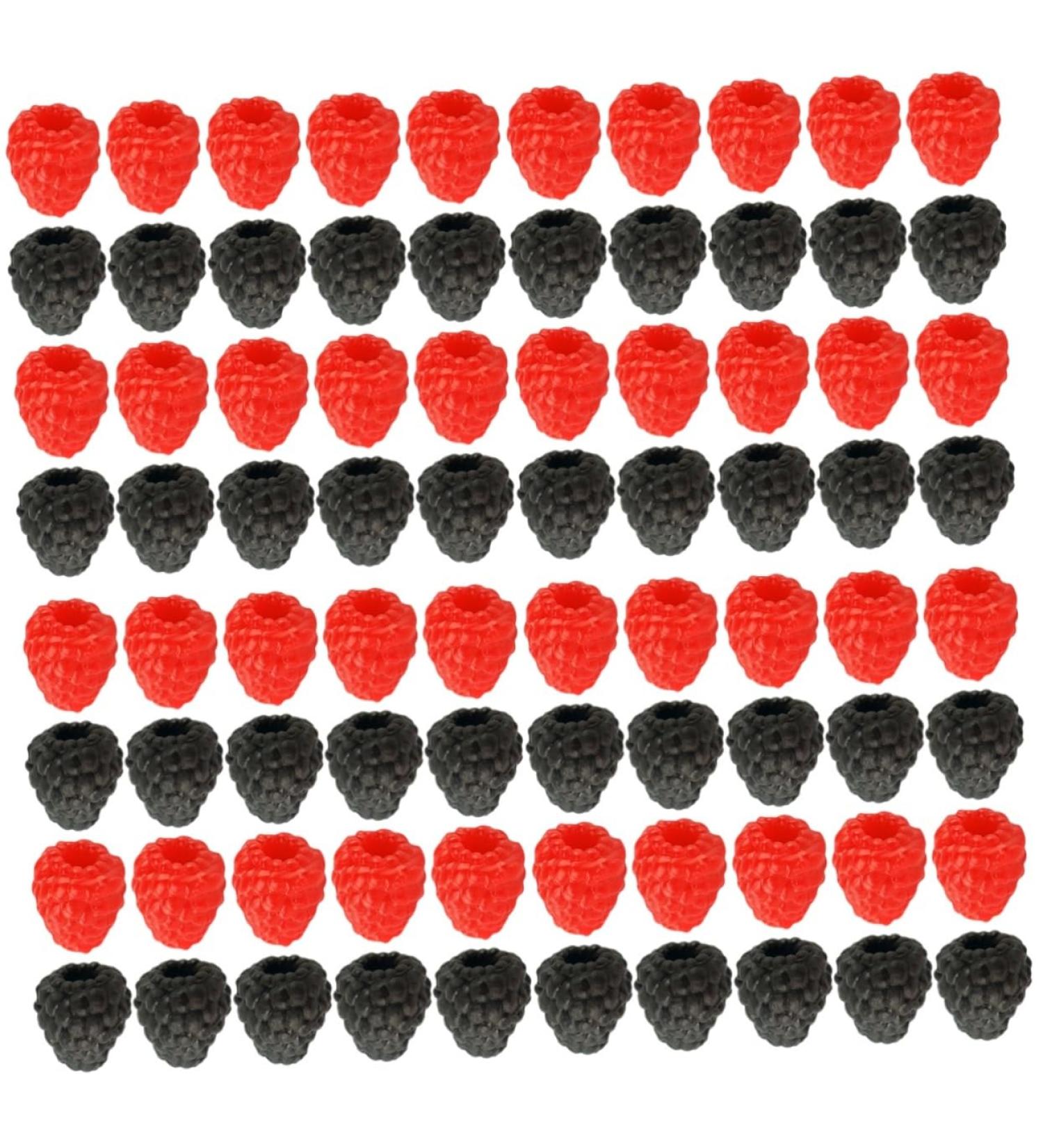 HOMSFOU 80 Pcs Simulation Raspberry Home Decor Tablescape Decor Toy's for Kids Desktop Decor Kids Decor Light House Decorations for Home Toys for Kids Kid Toy Kids Toy Fruit Cake Pvc Child - Buy Online on GoSupps.com