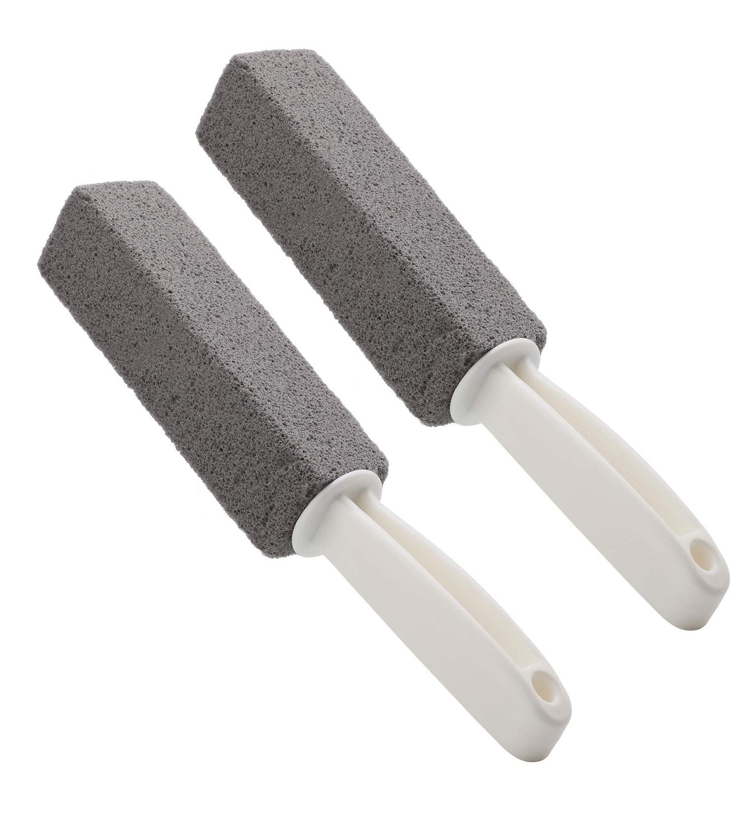 Mwoot Bimsstein Cleaning Stone Set - Toilet Bowl & Rust Remover Handle Included | Hard Water Ring & Grill Cleaner - Buy Online on GoSupps.com