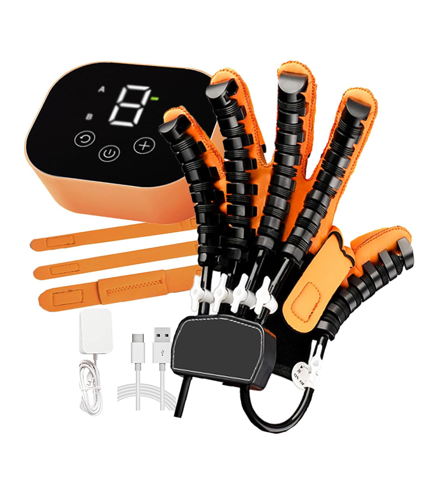 Rehabilitation Robot Gloves Mobility Finger Training Equipment Stroke Hand Therapy Equipment for Hemiplegia Patient Hand Injury Patient Aids Trainer left hand Large - Buy Online on GoSupps.com