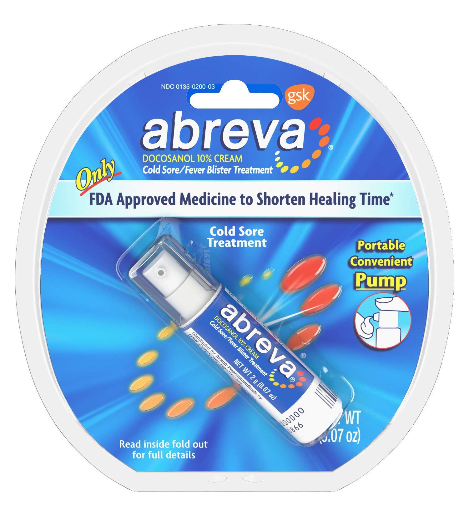 Abreva Cold Sore/Fever Blister Treatment, 07 Ounce
