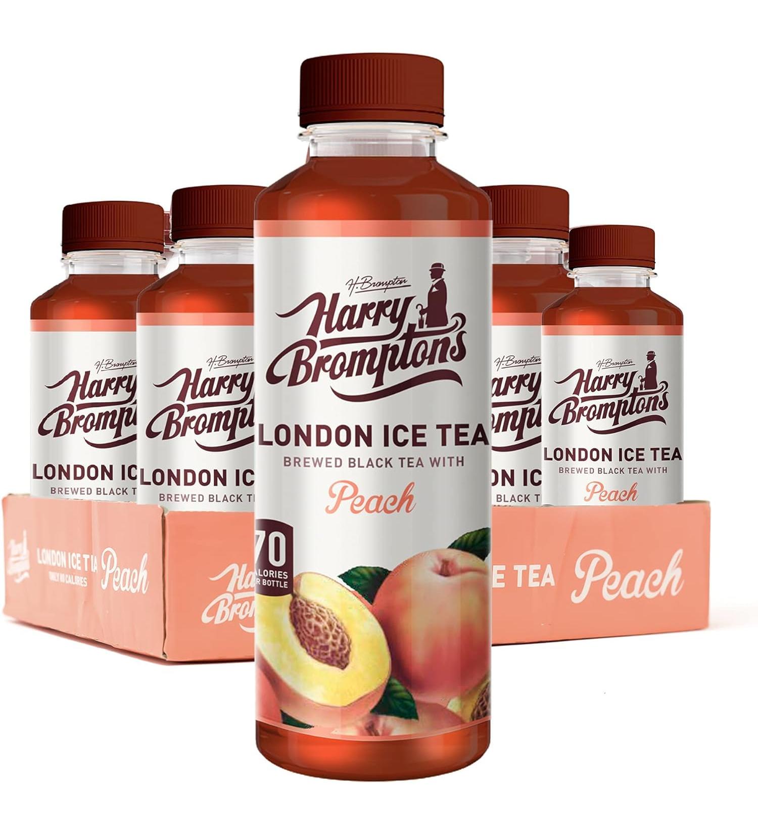Generic Harry Brompton's London Ice Tea Brewed Black Tea with Peach 12 x 500ml - Buy Online on GoSupps.com