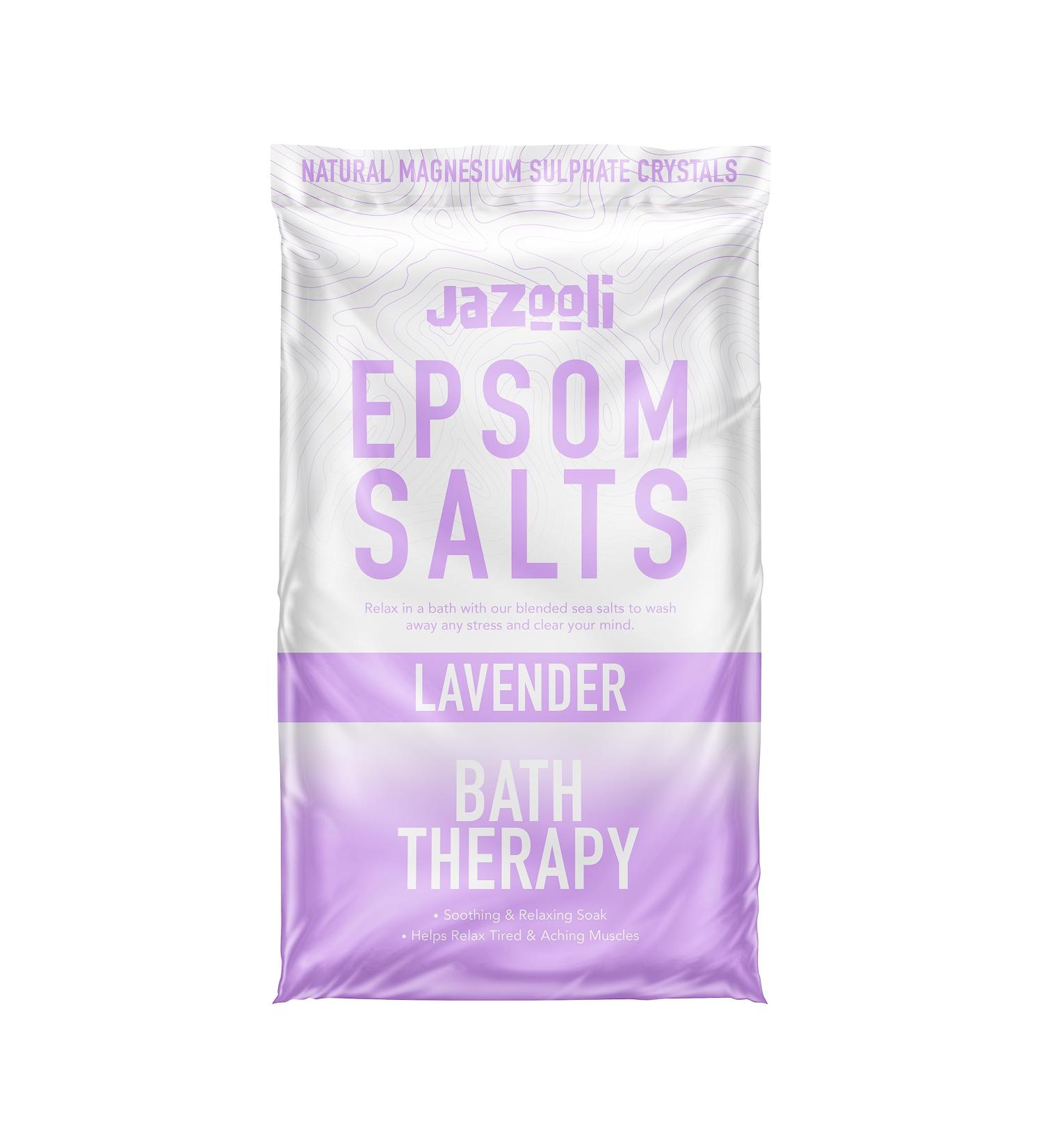 Scented Bath Epsom Salts Spa Soak Exfoliating Natural Magnesium Sulphate Crystals Muscle Aches Pains Repair Foot Feet Relieve Soothing Skin Relax 450g (Lavender) - Buy Online on GoSupps.com