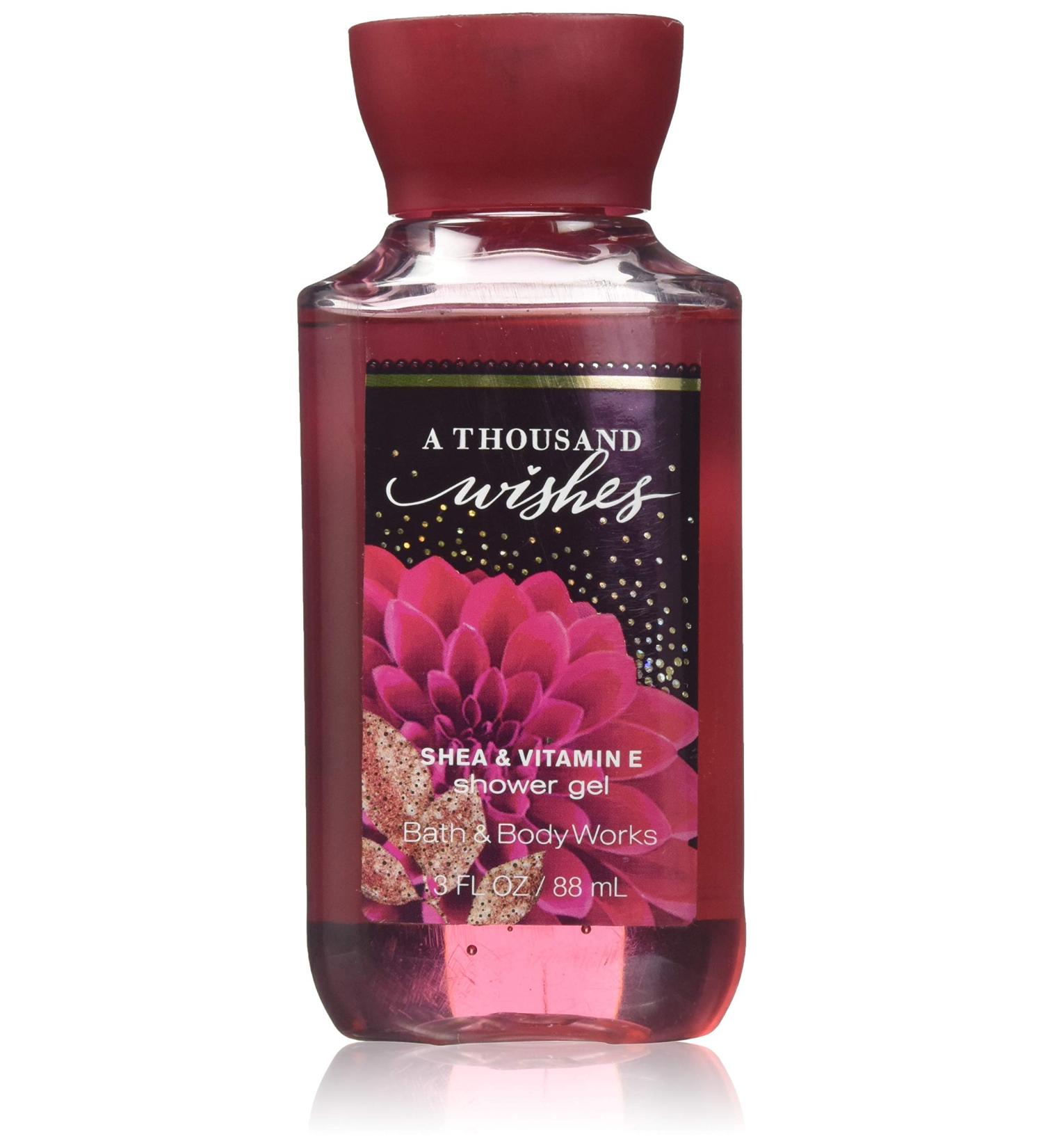 Bath and Body Works A Thousand Wishes Shower Gel 3 oz. (TRAVEL SIZE)