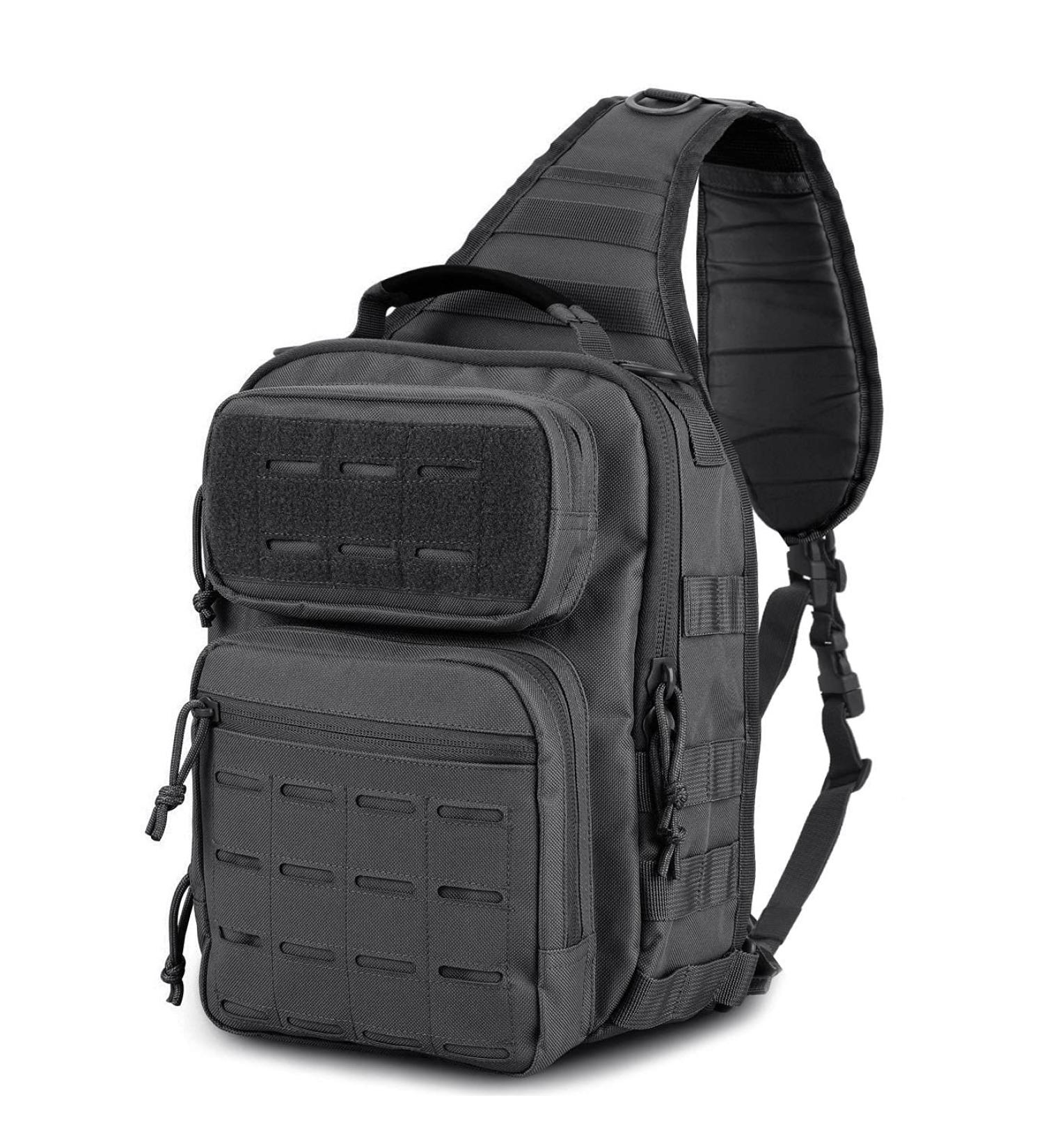 WINCENT Tactical Sling Bag Pack - Military Rover Shoulder Sling Backpack for EDC, Assault, and Range - Black - Buy Online on GoSupps.com