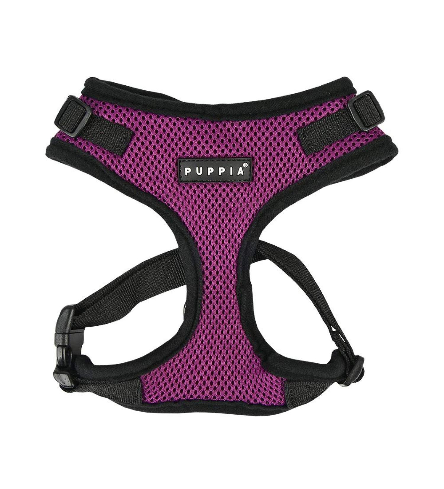Puppia Ritefit Dog Harness for Small to Medium Dogs - Adjustable Soft and Multi-Functional - Anti-Tanning Crockery | Violet - Shop Now! - Buy Online on GoSupps.com