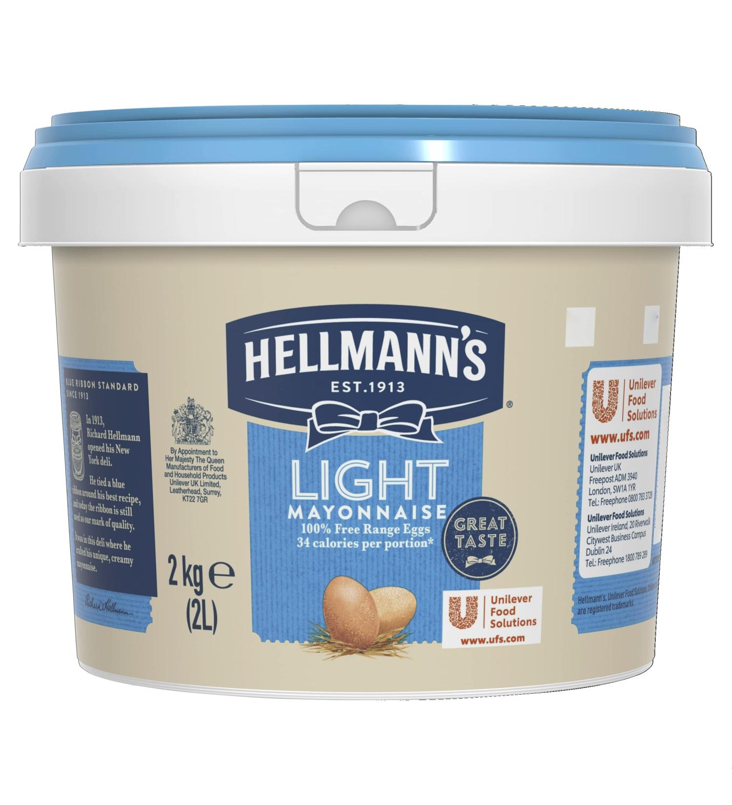 Buy Hellmann's Light Mayonnaise 2 Litre Online | Low-Fat Condiment - Buy Online on GoSupps.com