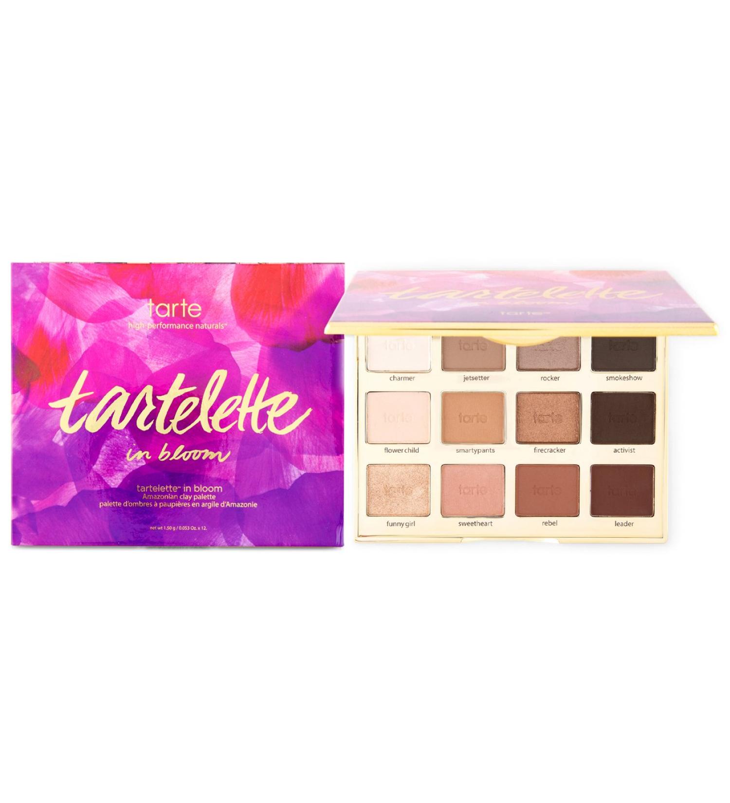 Tarte Tartelette In Bloom Eyeshadow Palette - Natural Clay Formula - Buy Online on GoSupps.com