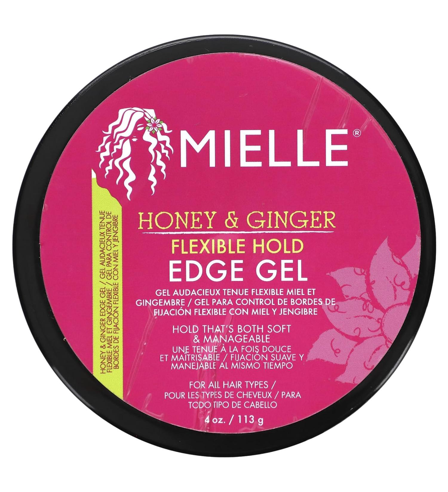 Mielle Flexible Hold Edge Gel - Honey & Ginger 4 oz | Best International Shipping for Hair Care Products - Buy Online on GoSupps.com