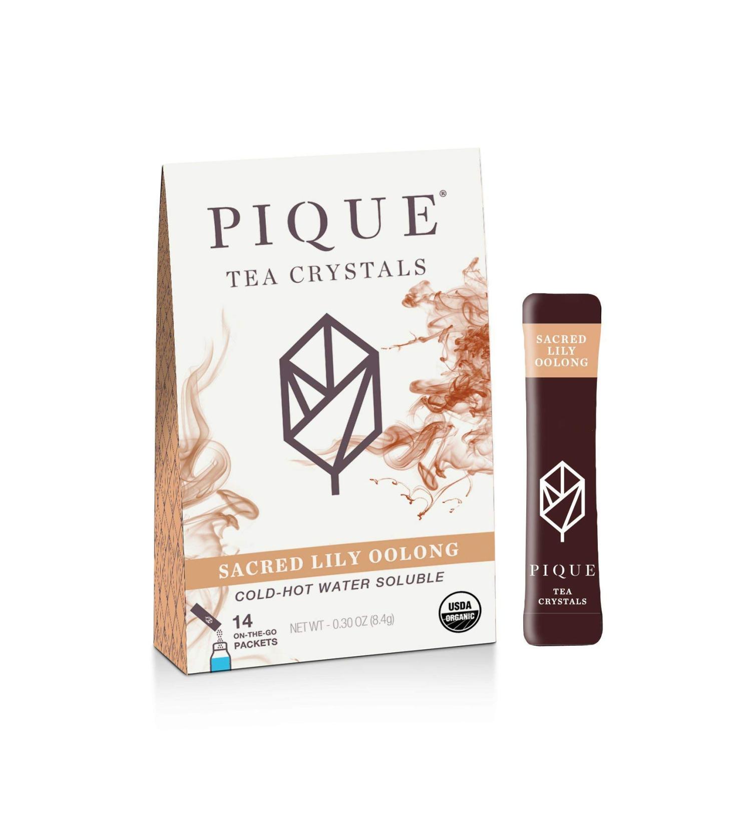 Pique Organic Wuyi Mountain Oolong Tea Crystals - Metabolism-Boosting Black Tea for Digestion & Weight Loss - 14 Single Serve Sticks - Buy Online on GoSupps.com
