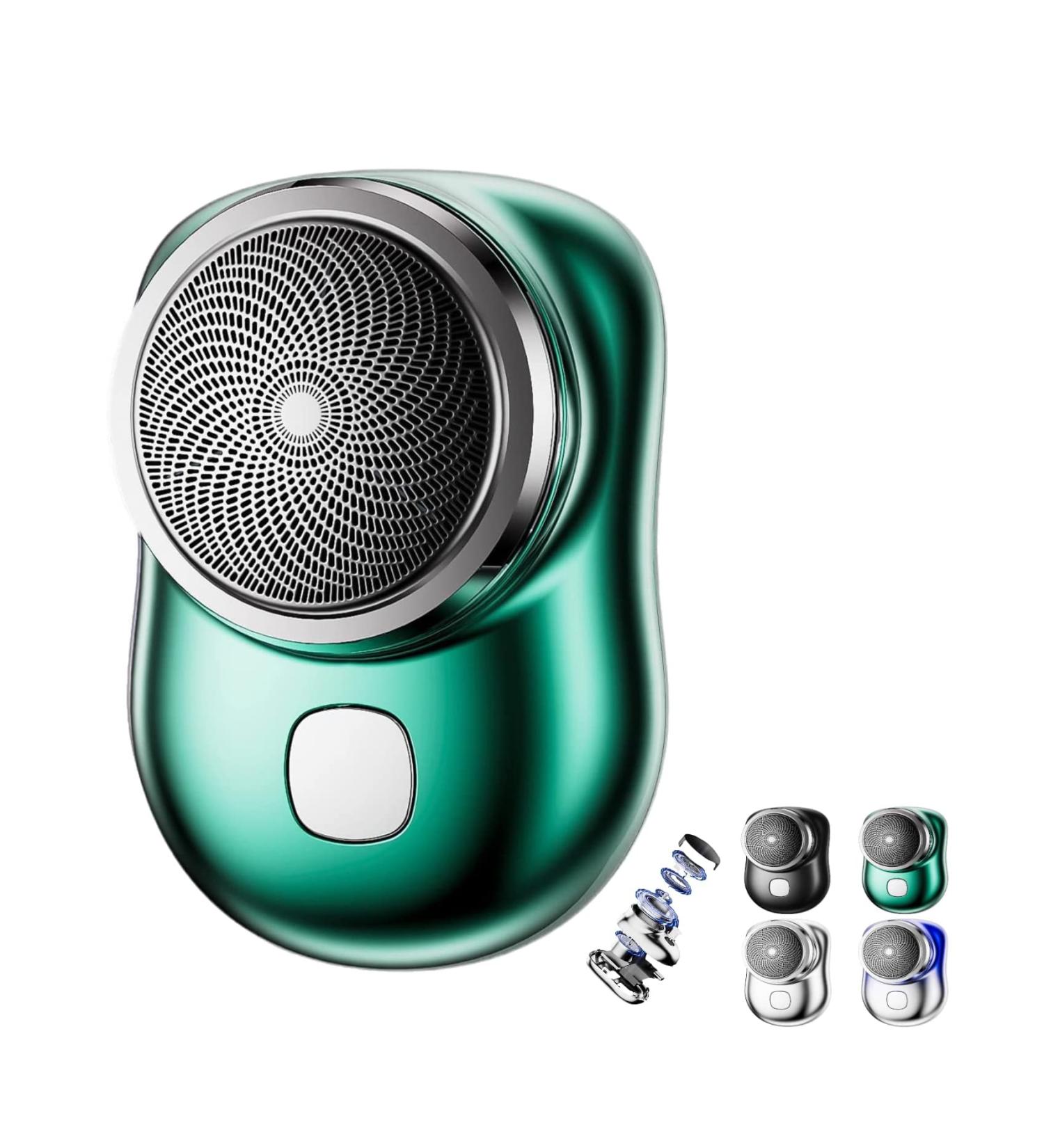 Alkyne Mini-Shave Portable Electric Shaver Mini-Shave Portable Electric Shaver Pocket Wet & Dry Men's Shaver USB Rechargeable Shaver Suitable for Home Travel Father's Day Gifts (Green) - Buy Online on GoSupps.com
